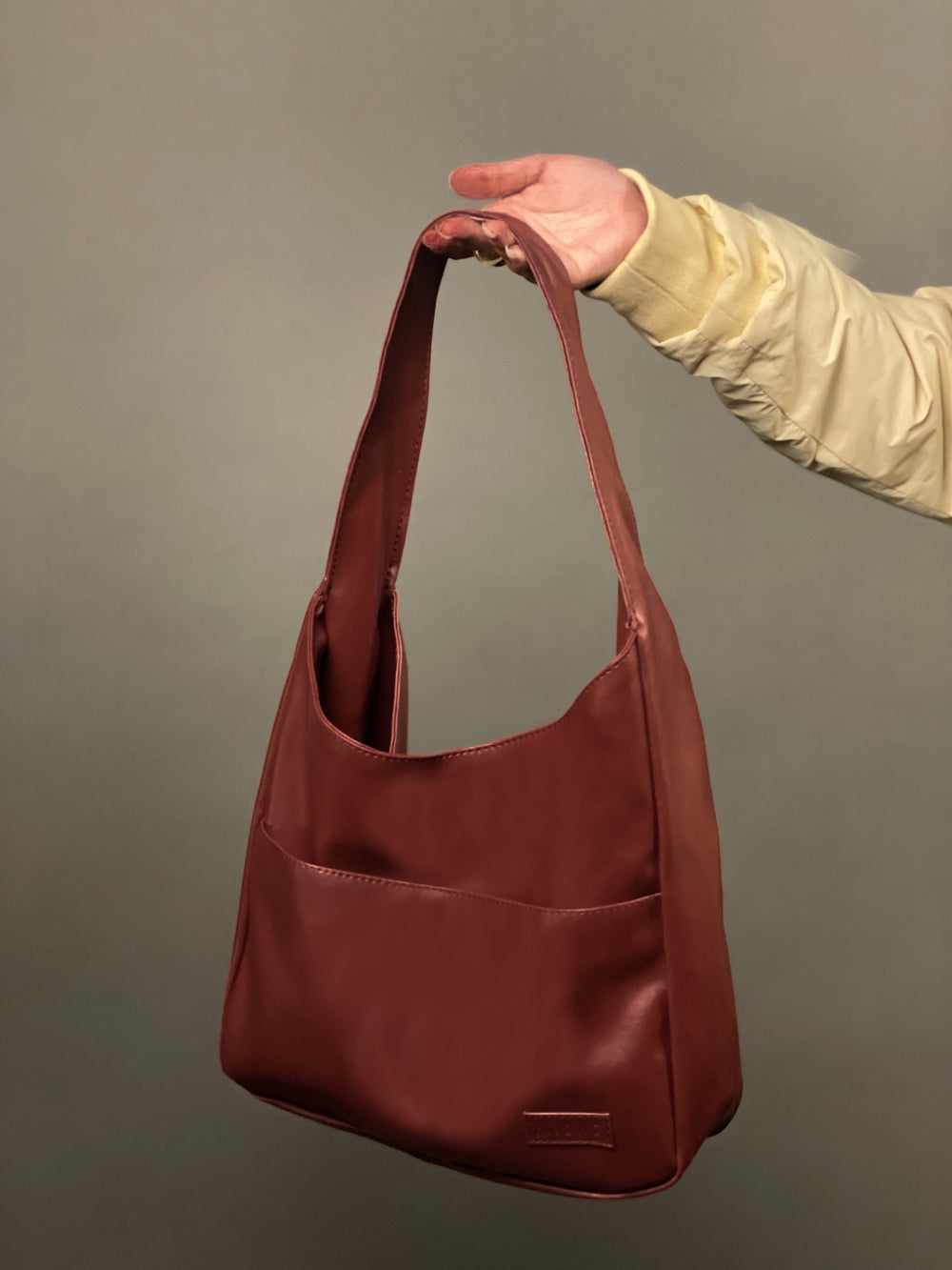 Cherry Cola Red Hobo Tote Bag