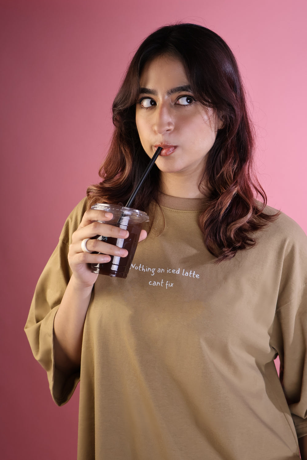 Oversized Iced Latte ModesTee