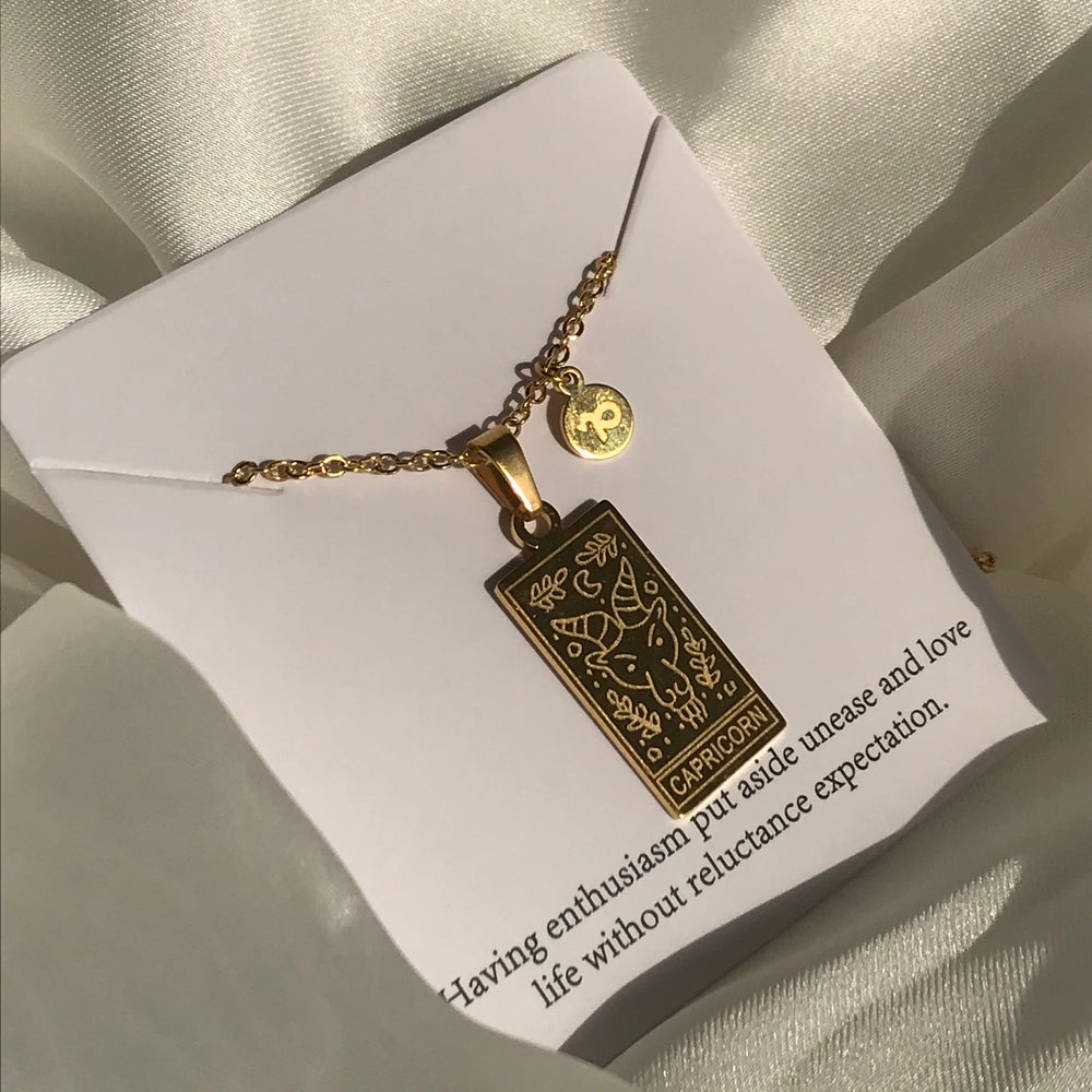 Zodiac Starsign Stainless Steel Pendant