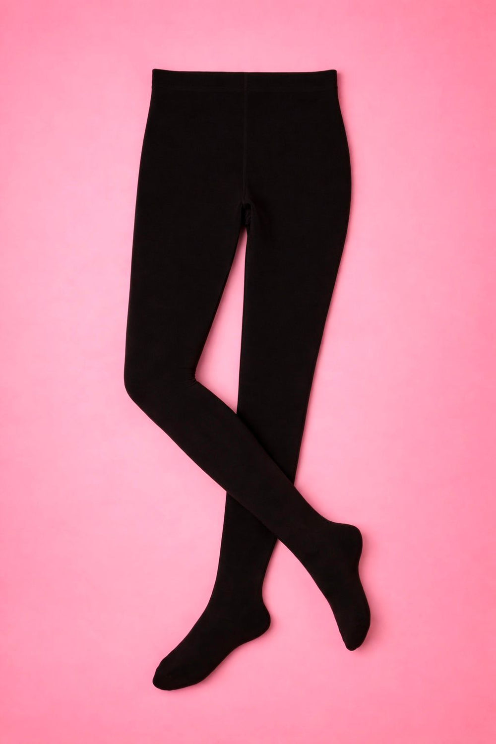 Black Solid Skinny Leggings/Tights