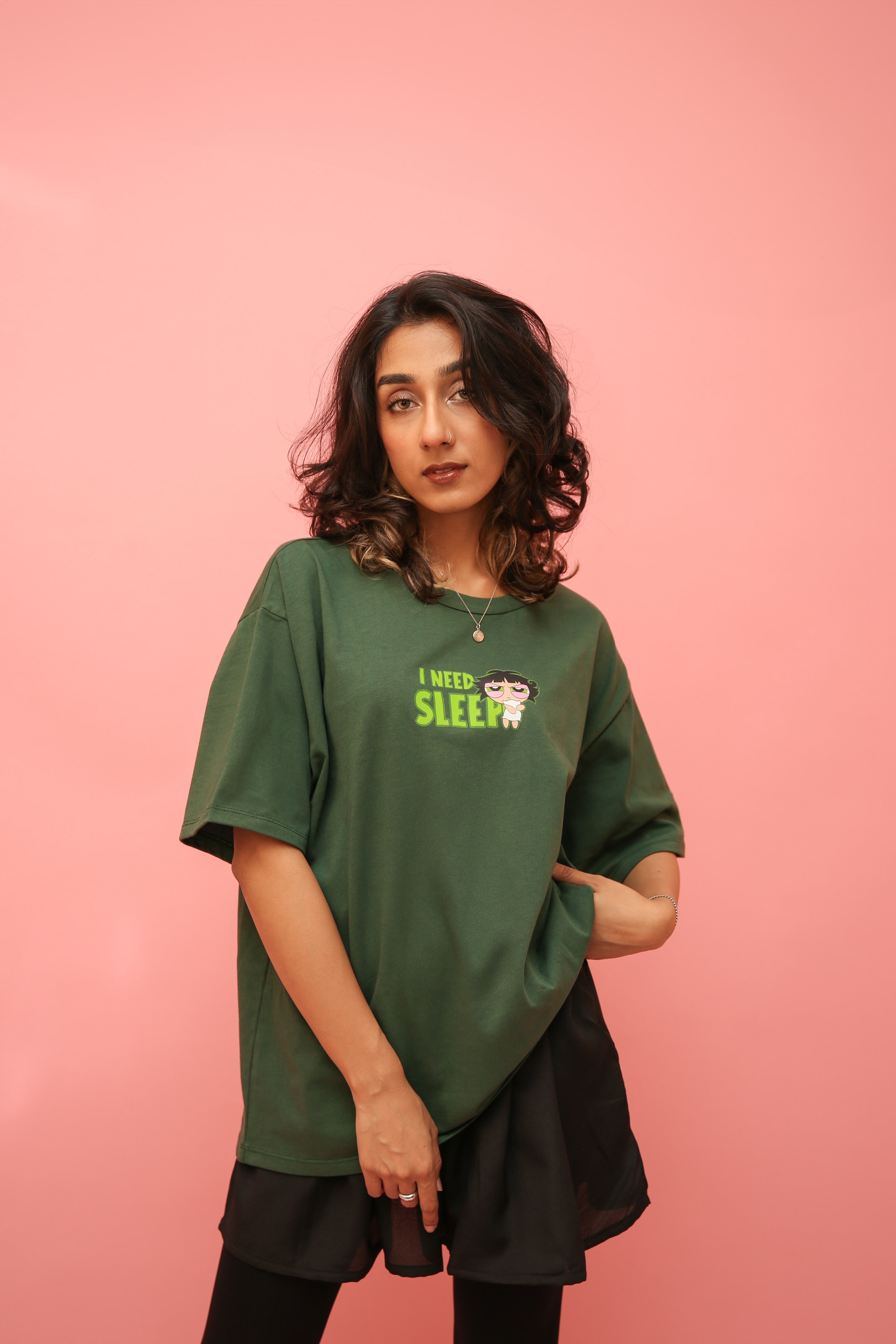 Buttercup “ I NEED SLEEP” Oversized Tee