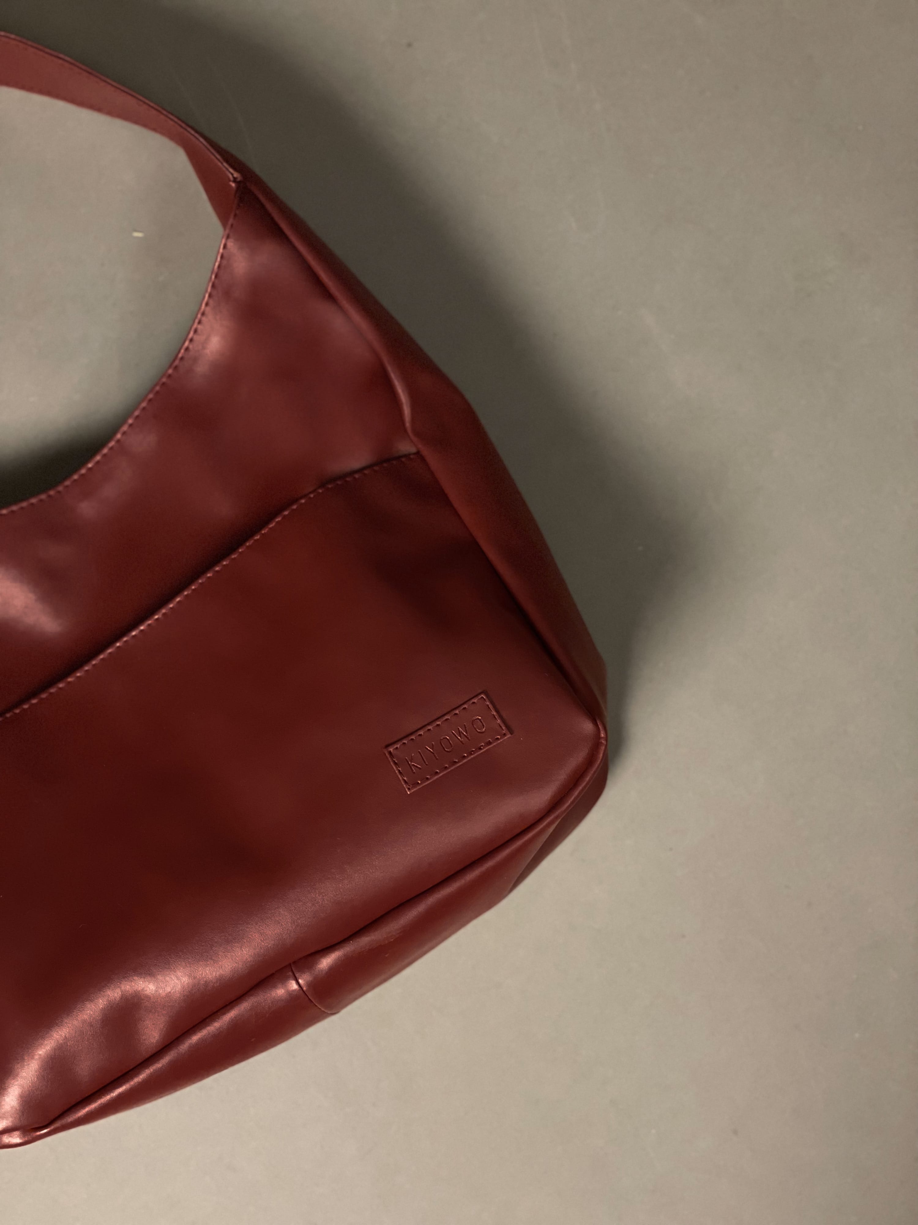 Cherry Cola Red Hobo Tote Bag
