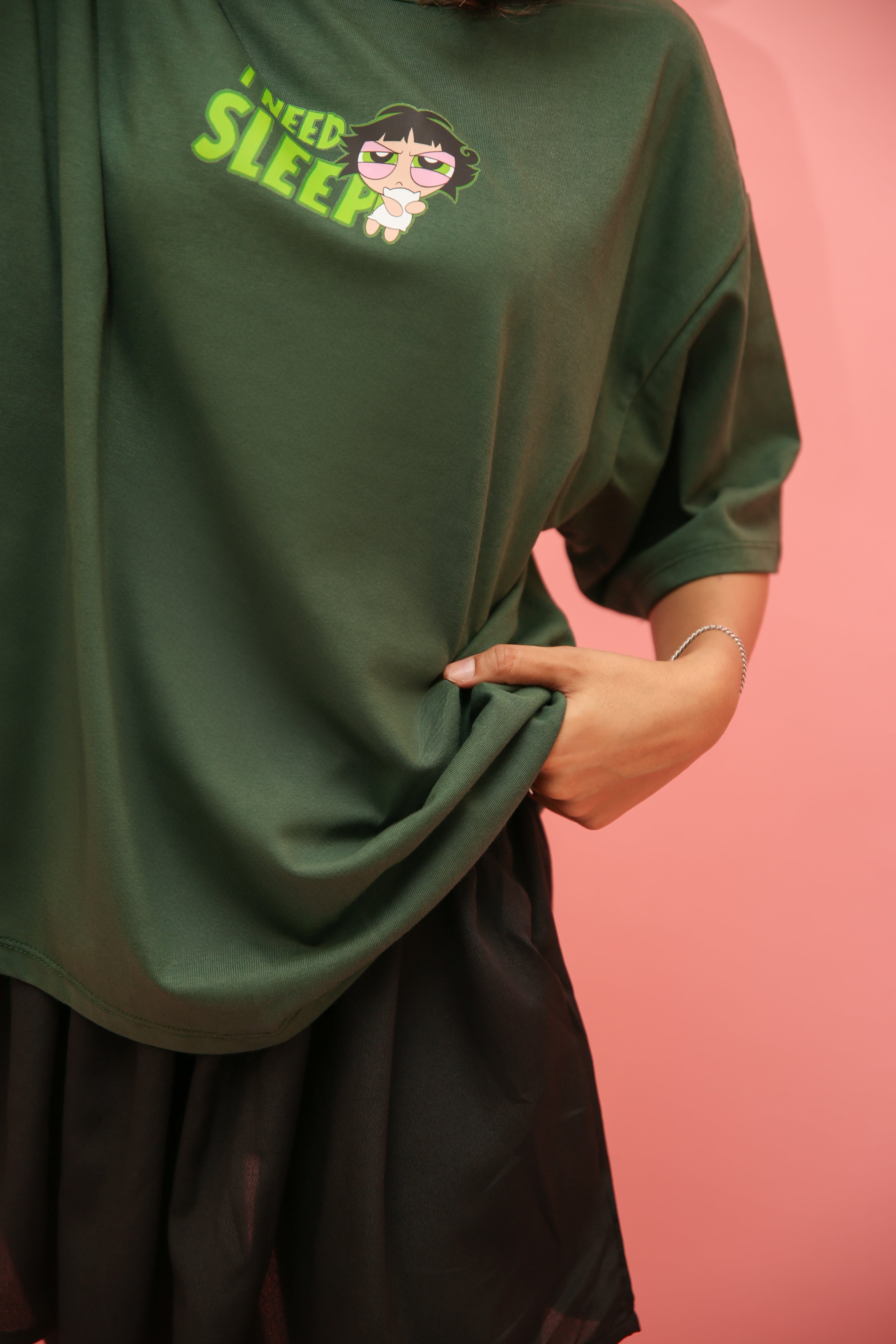 Buttercup “ I NEED SLEEP” Oversized Tee