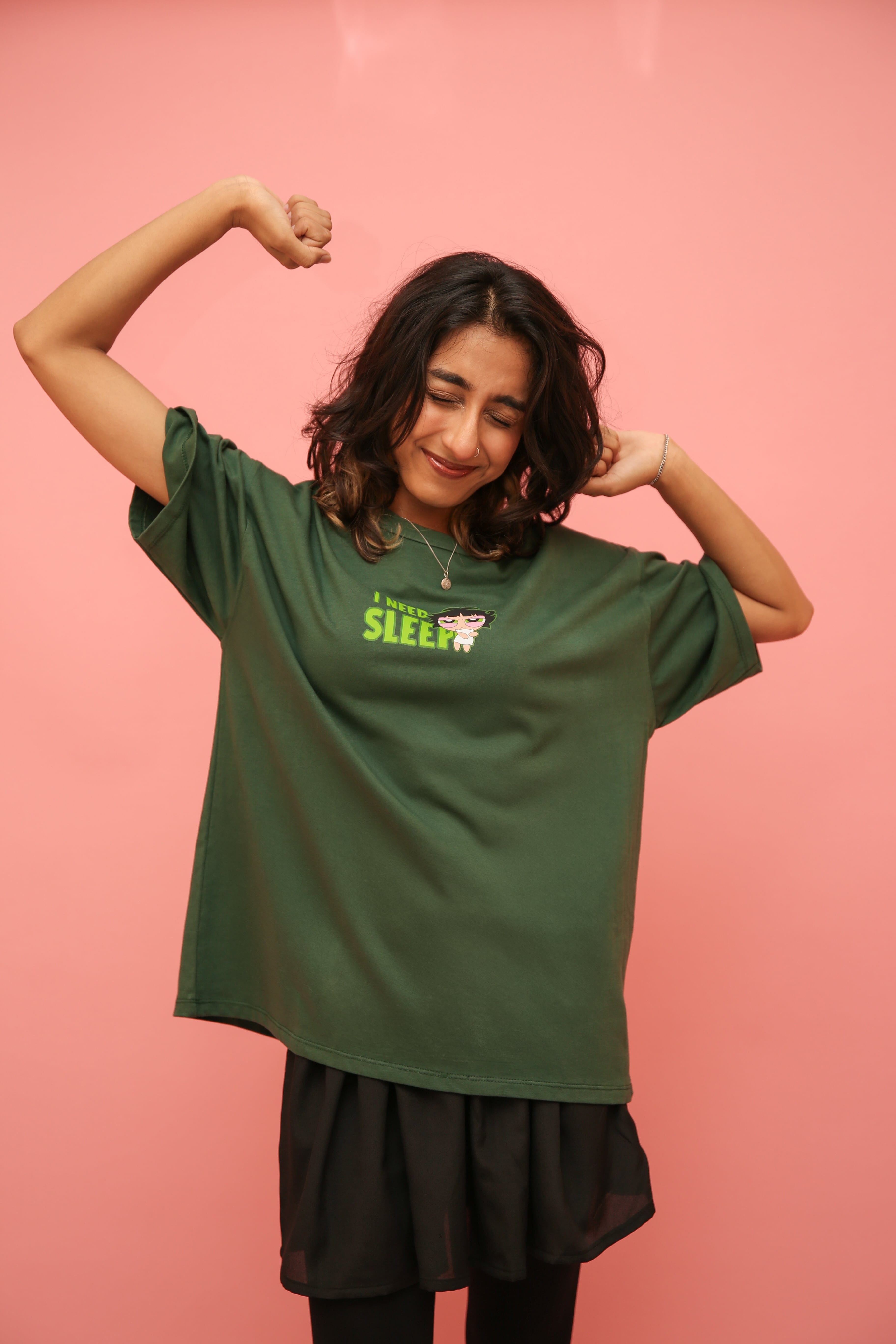Buttercup “ I NEED SLEEP” Oversized Tee