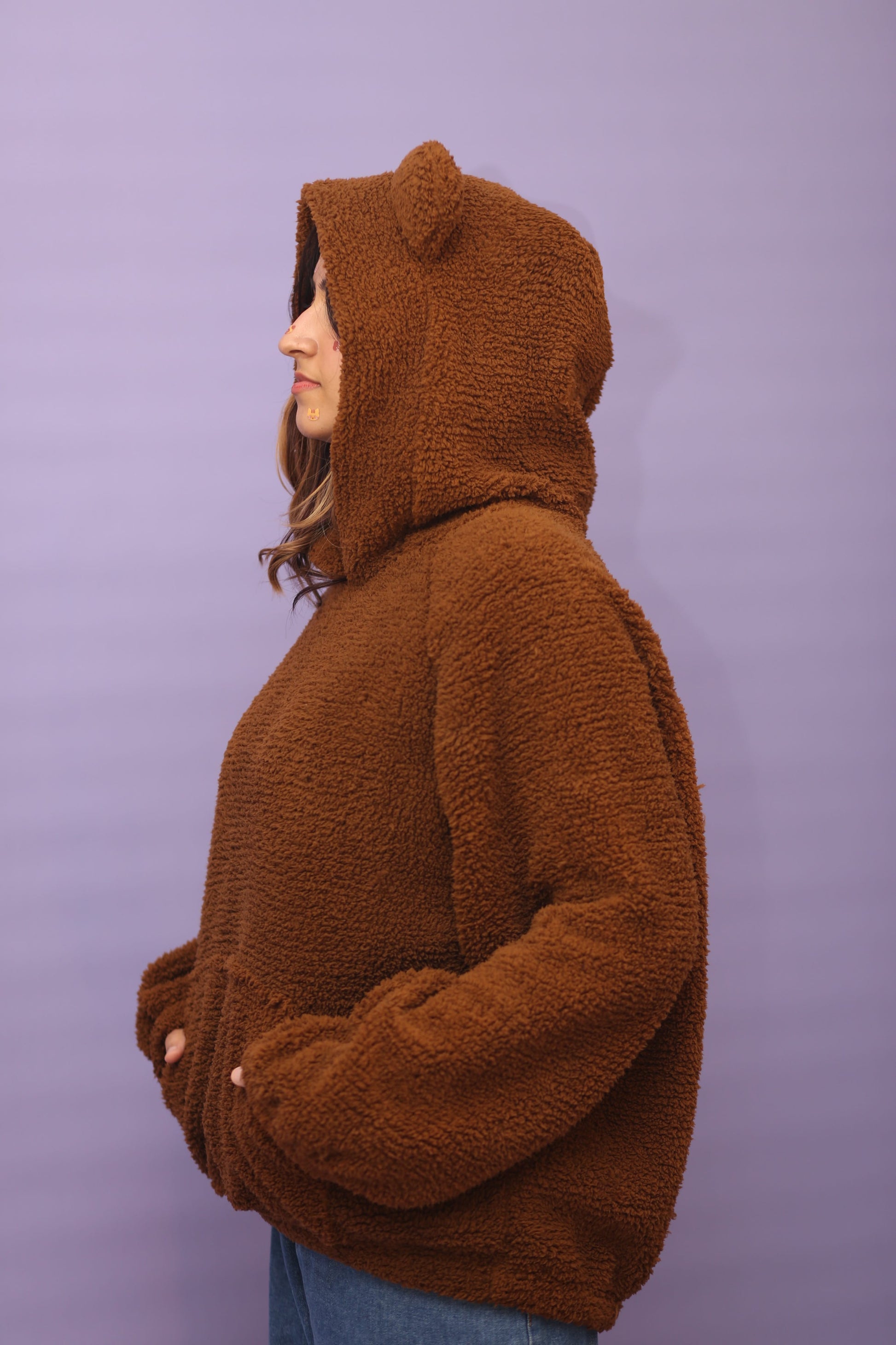 Super Oversized Teddy Bear Ear Hoodie