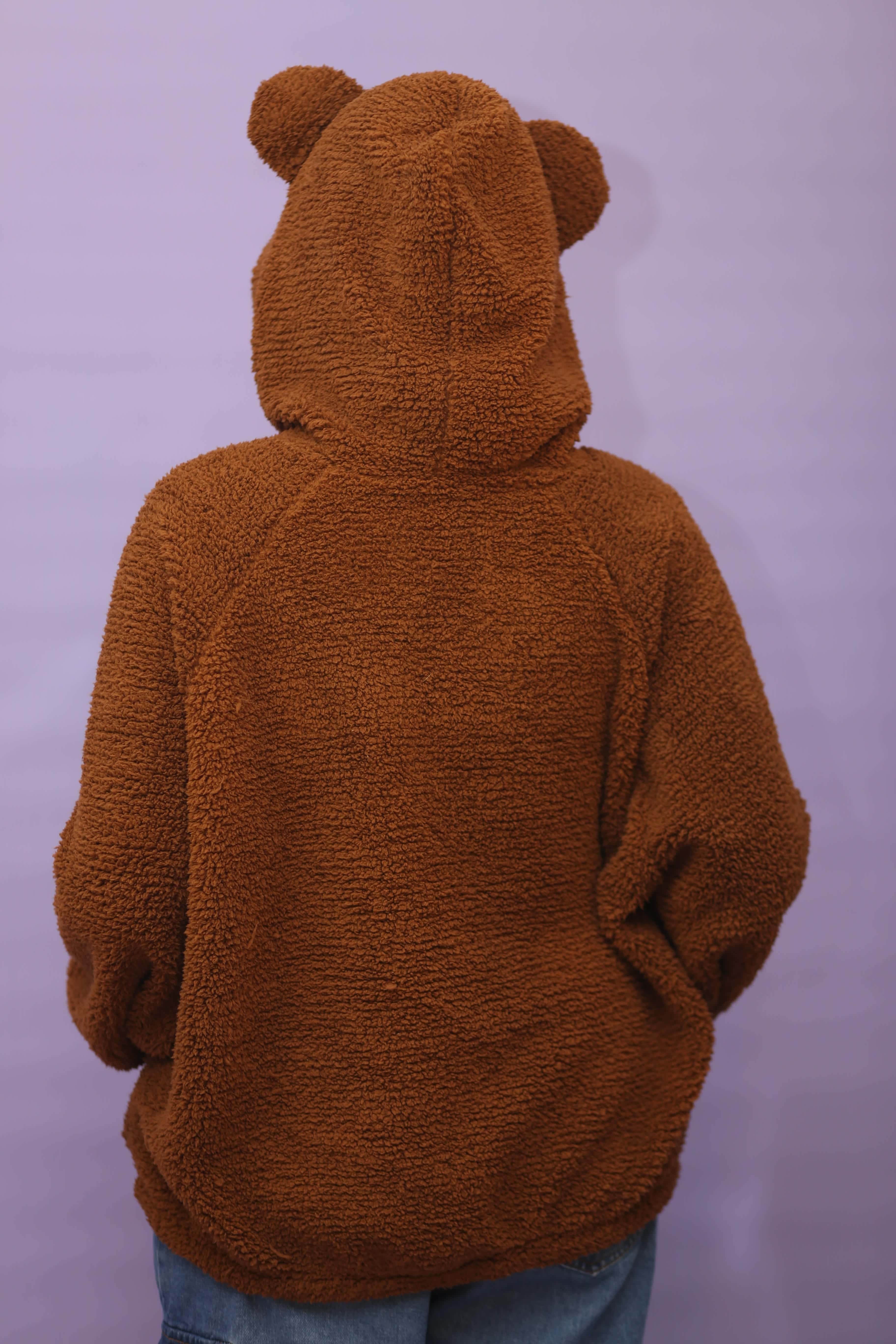 Super Oversized Teddy Bear Ear Hoodie