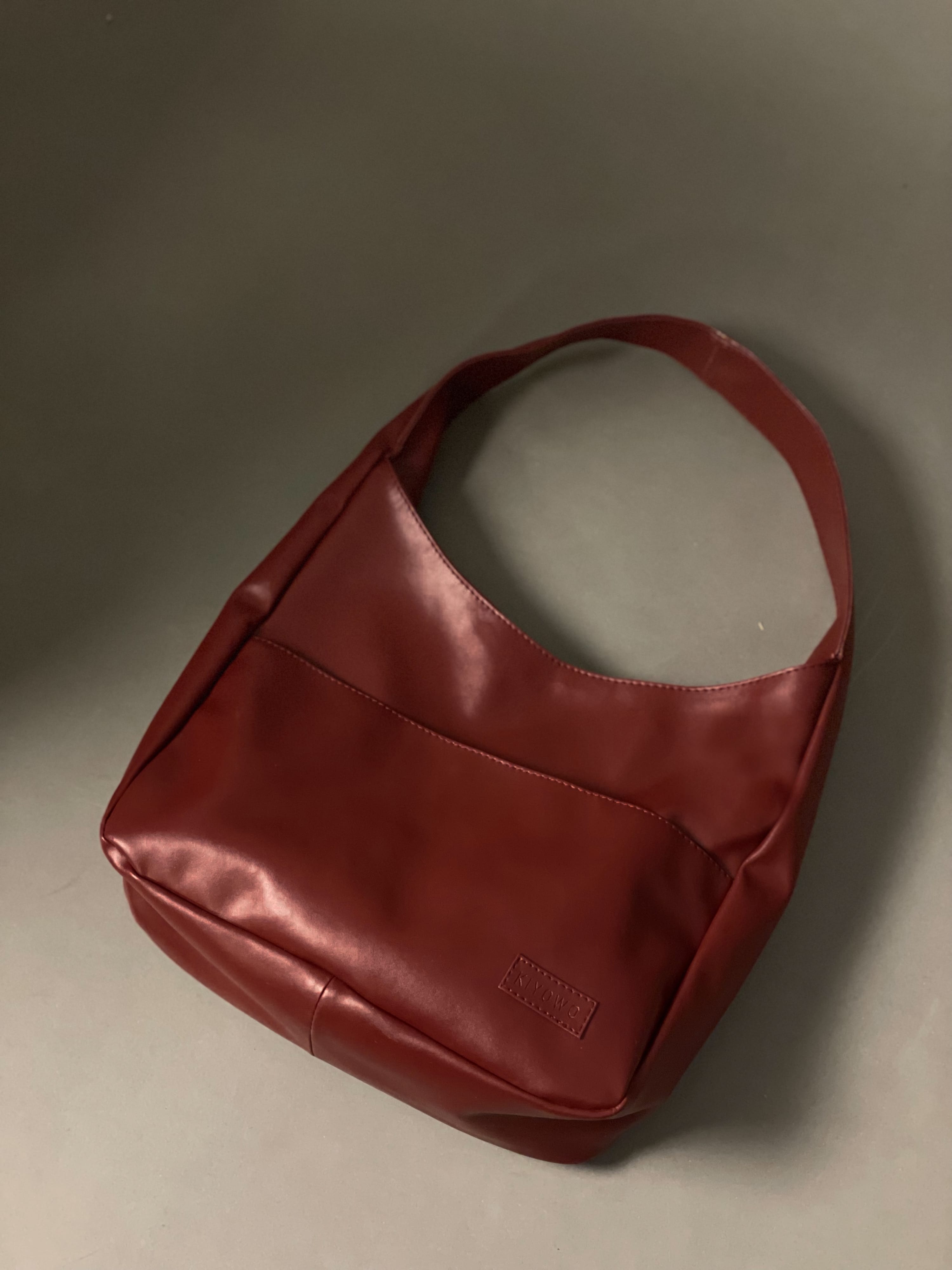 Cherry Cola Red Hobo Tote Bag