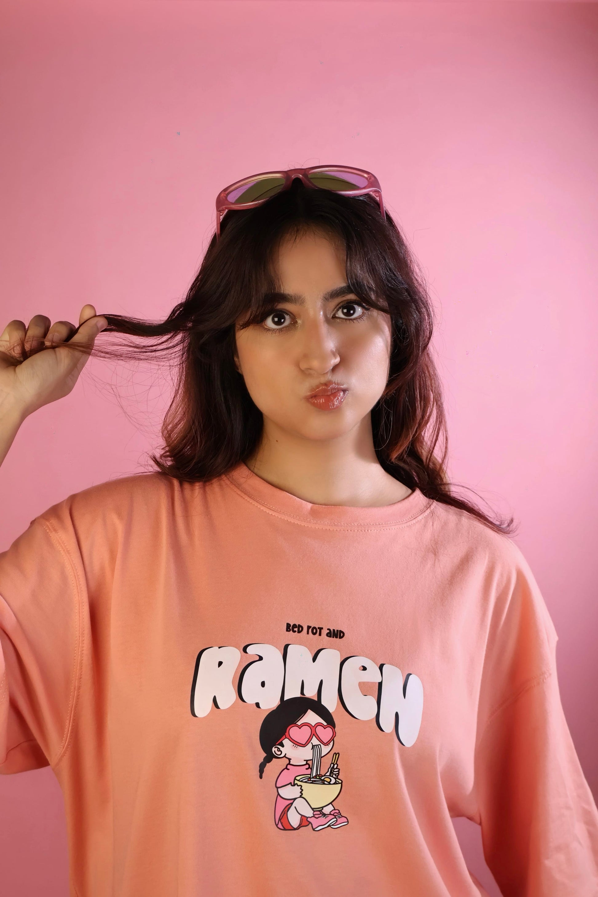 Ramen and Bed-rot Oversized Tee