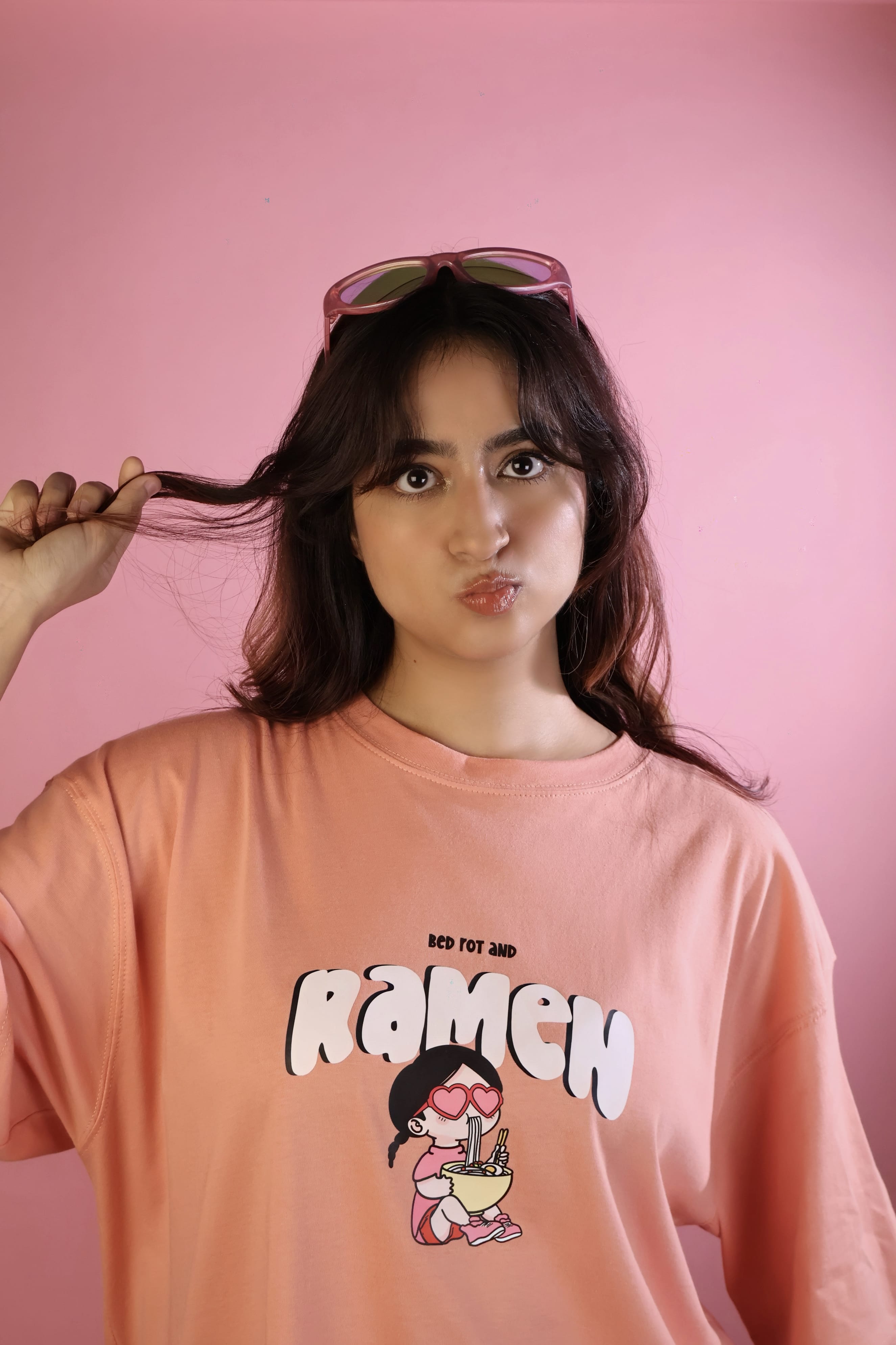 Ramen and Bed-rot Oversized Tee