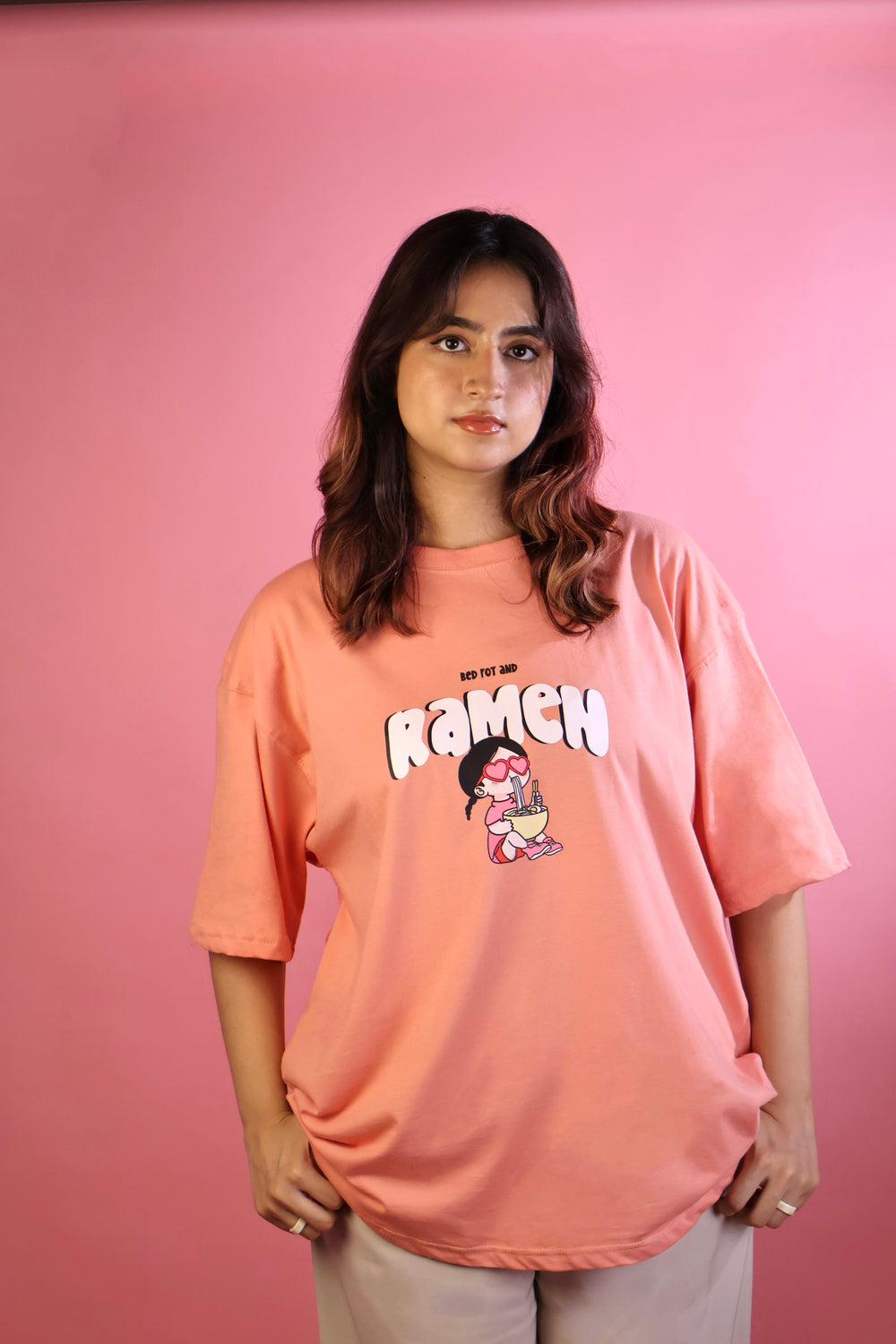Ramen and Bed-rot Oversized Tee