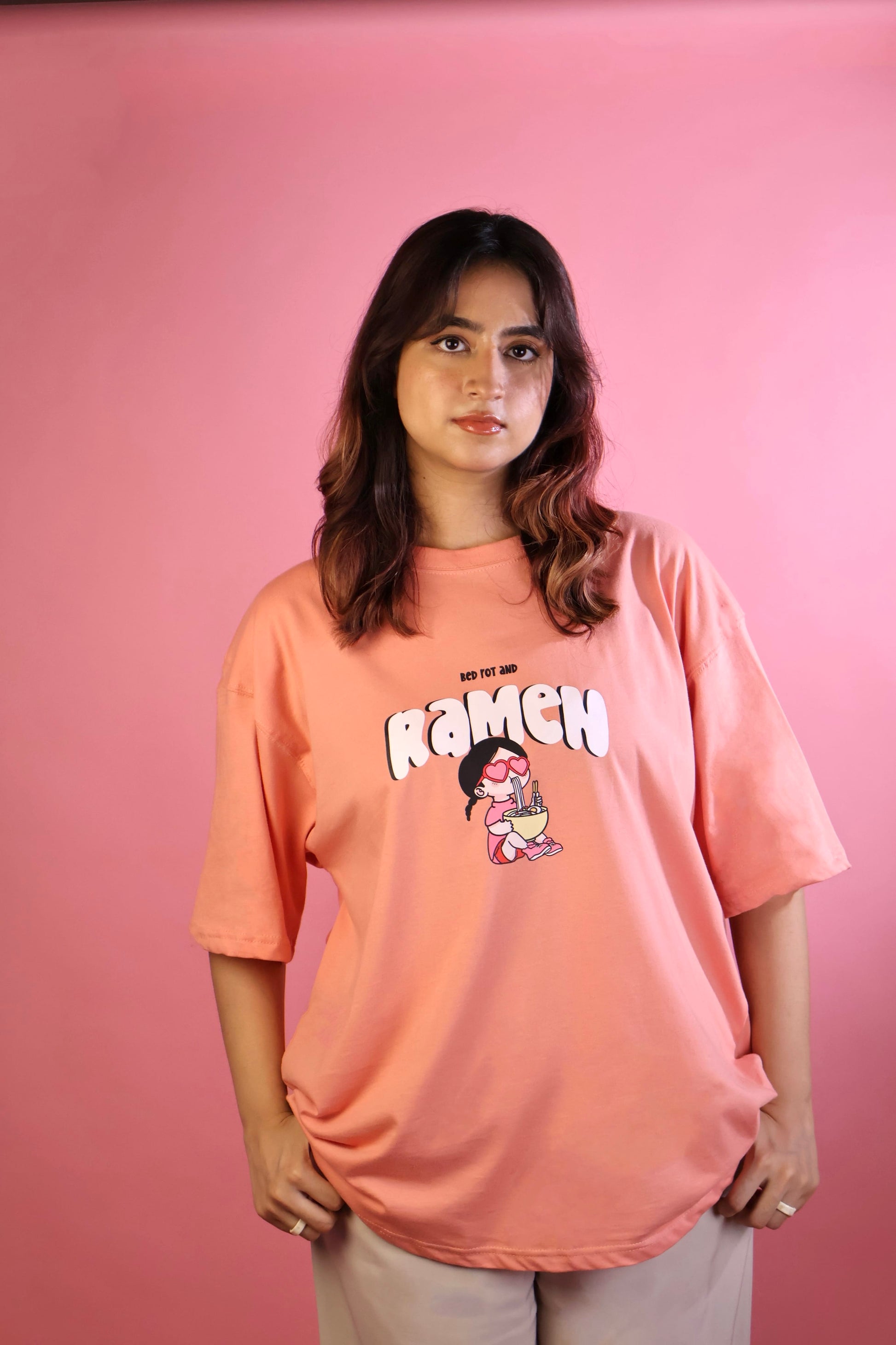 Ramen and Bed-rot Oversized Tee