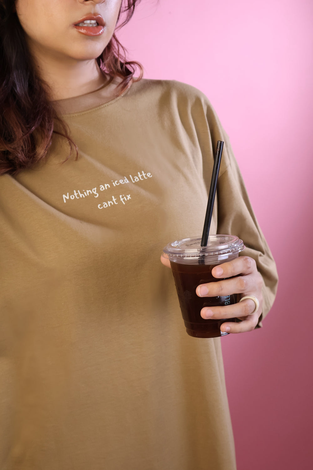 Oversized Iced Latte ModesTee