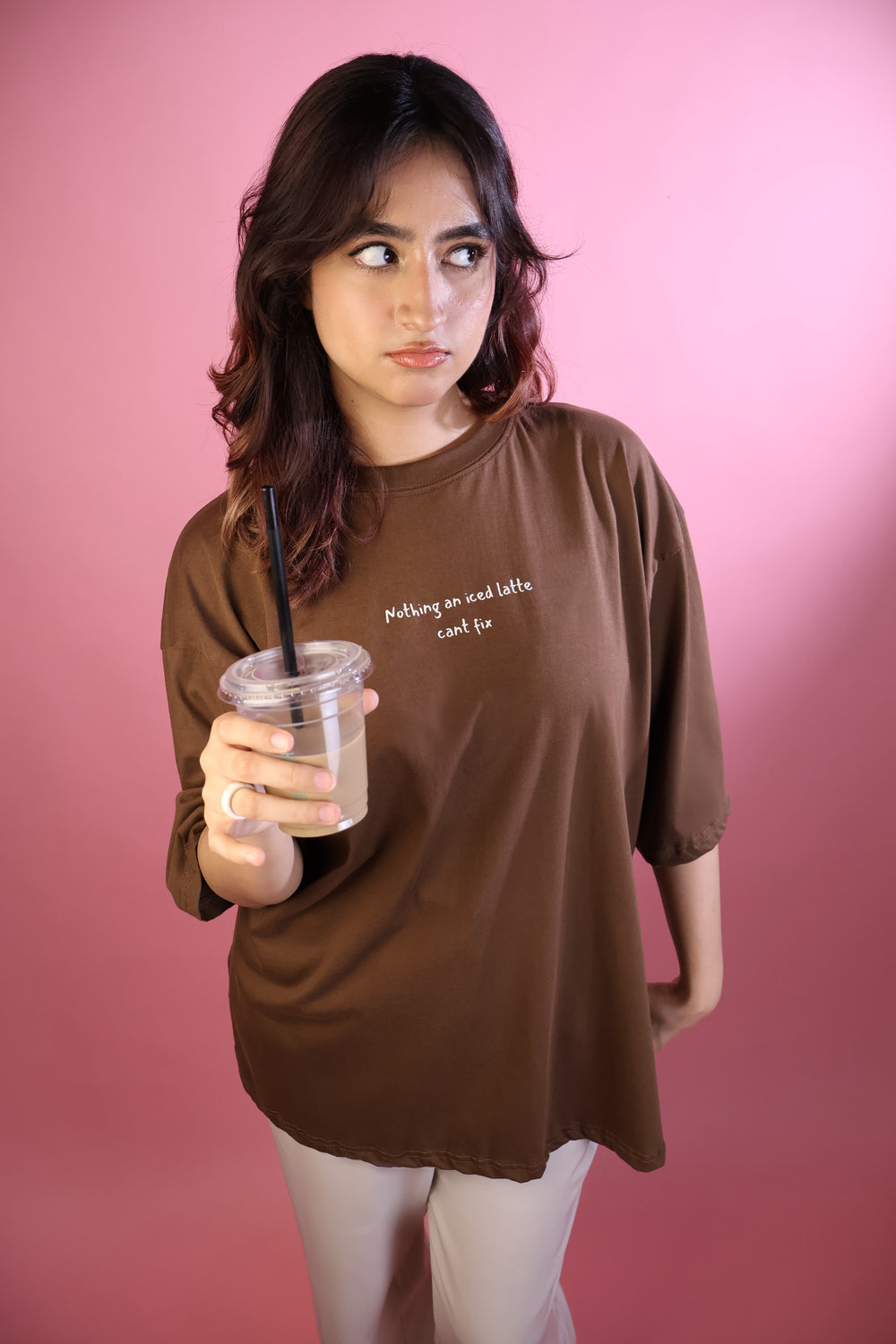 Oversized Iced Latte ModesTee