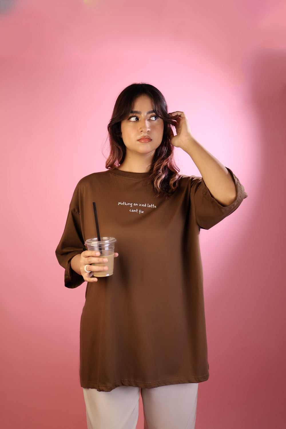 Oversized Iced Latte ModesTee