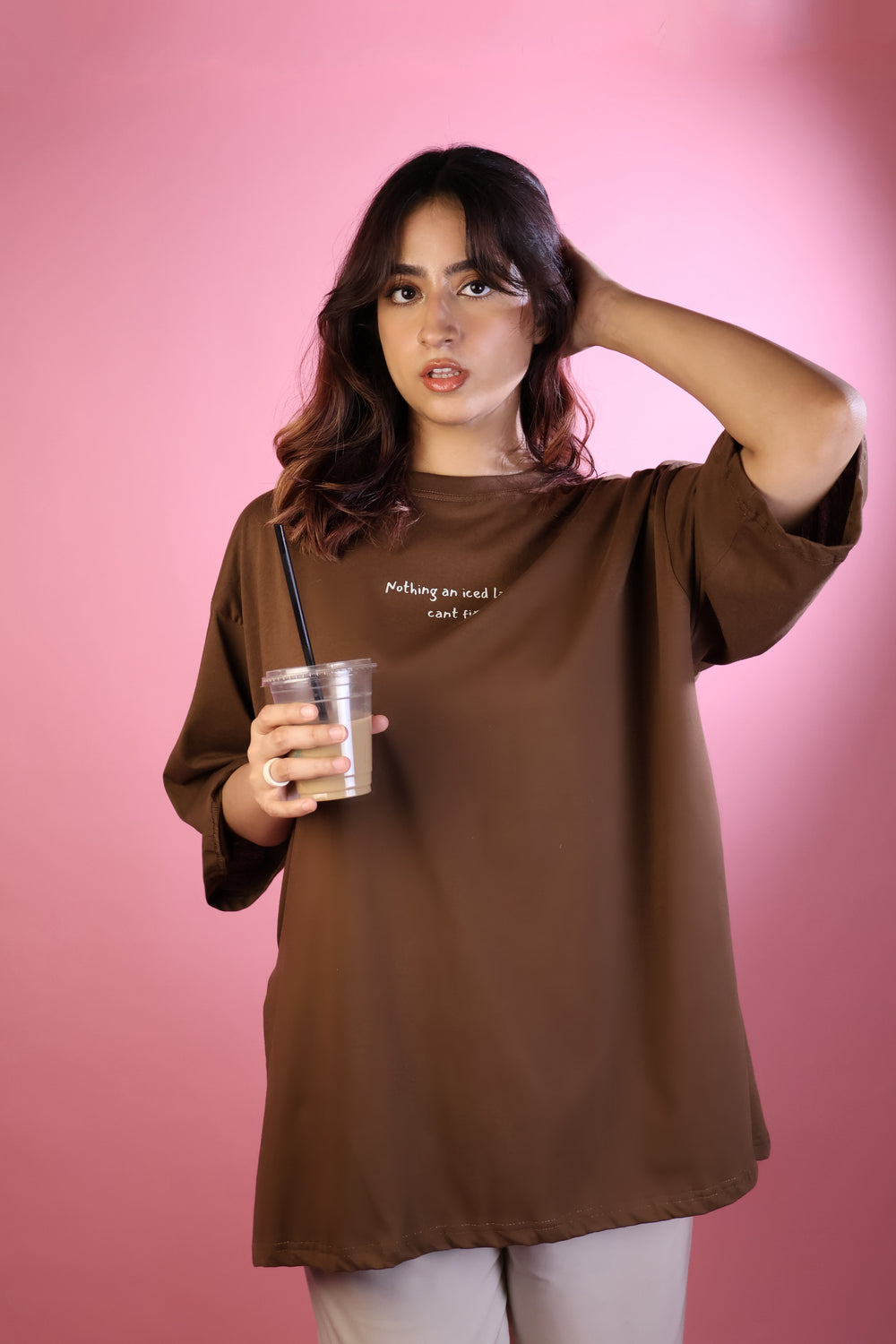 Oversized Iced Latte ModesTee
