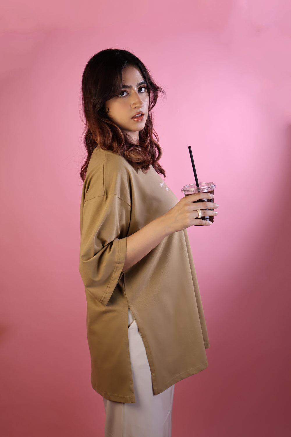 Oversized Iced Latte ModesTee