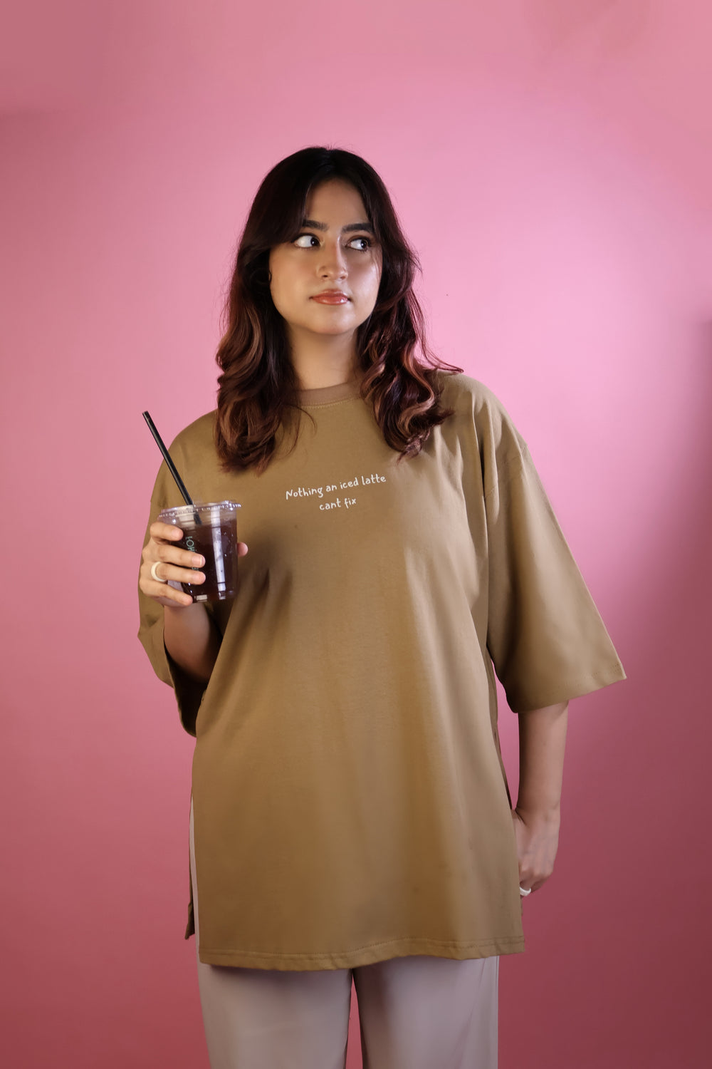 Oversized Iced Latte ModesTee