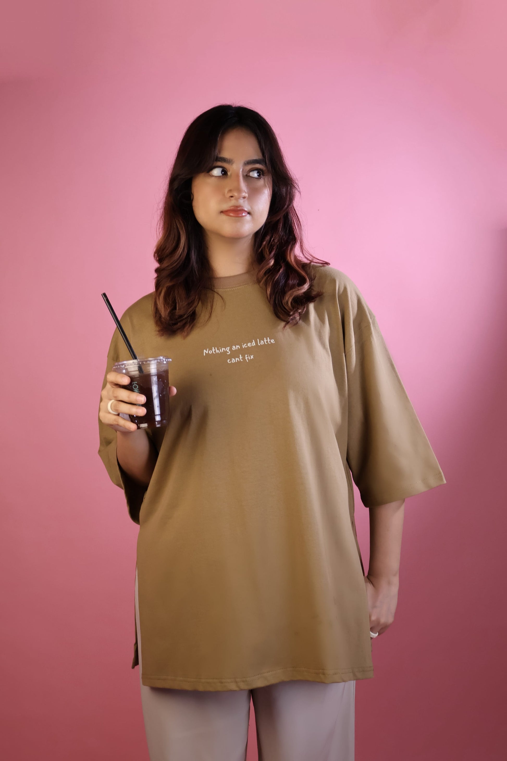 Oversized Iced Latte ModesTee