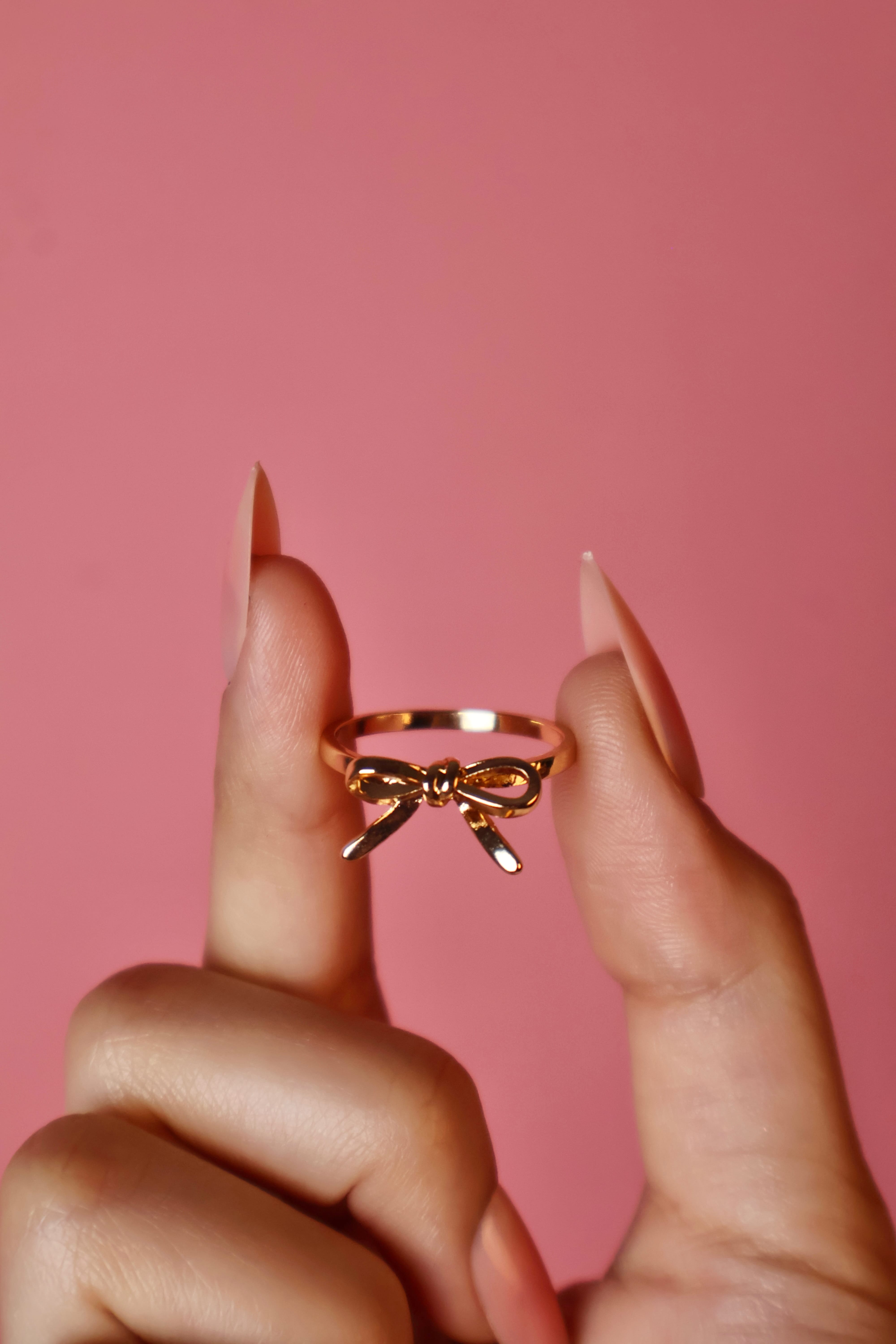 Bow-knot Golden Ring