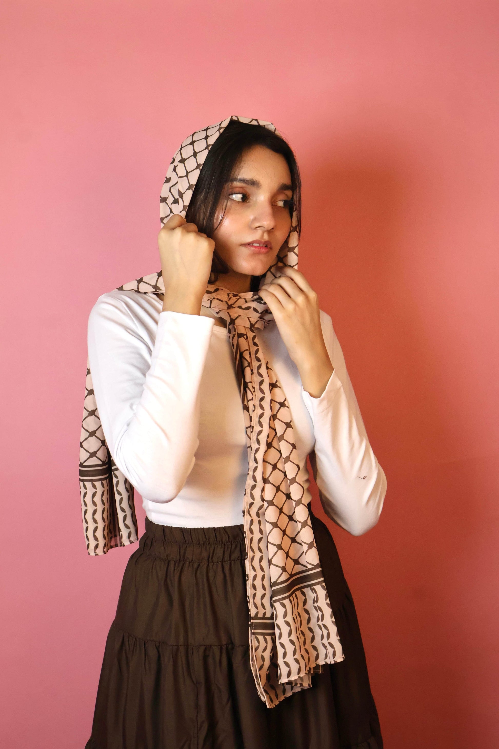 Keffiyeh Georgette Scarf