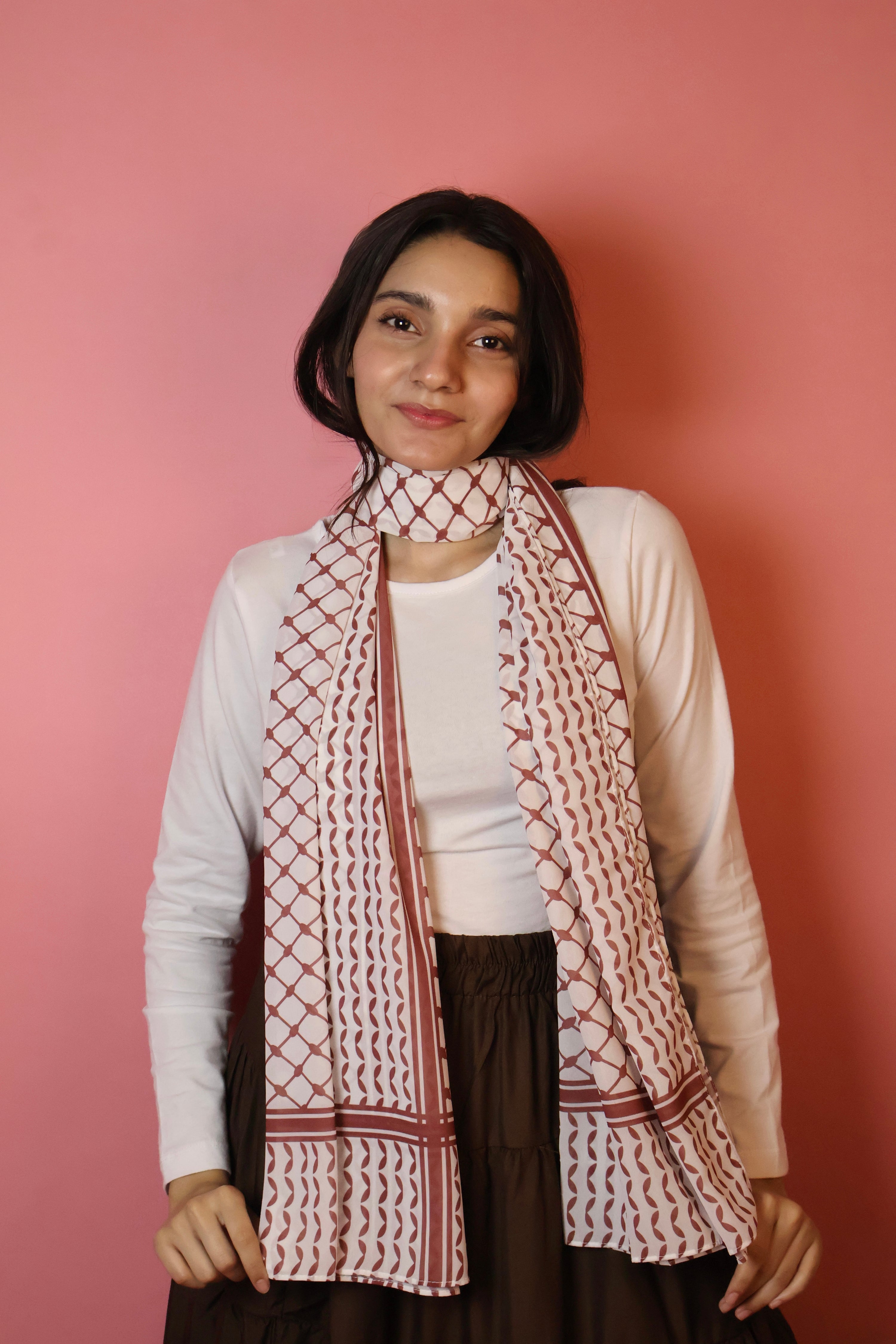 Keffiyeh Georgette Scarf