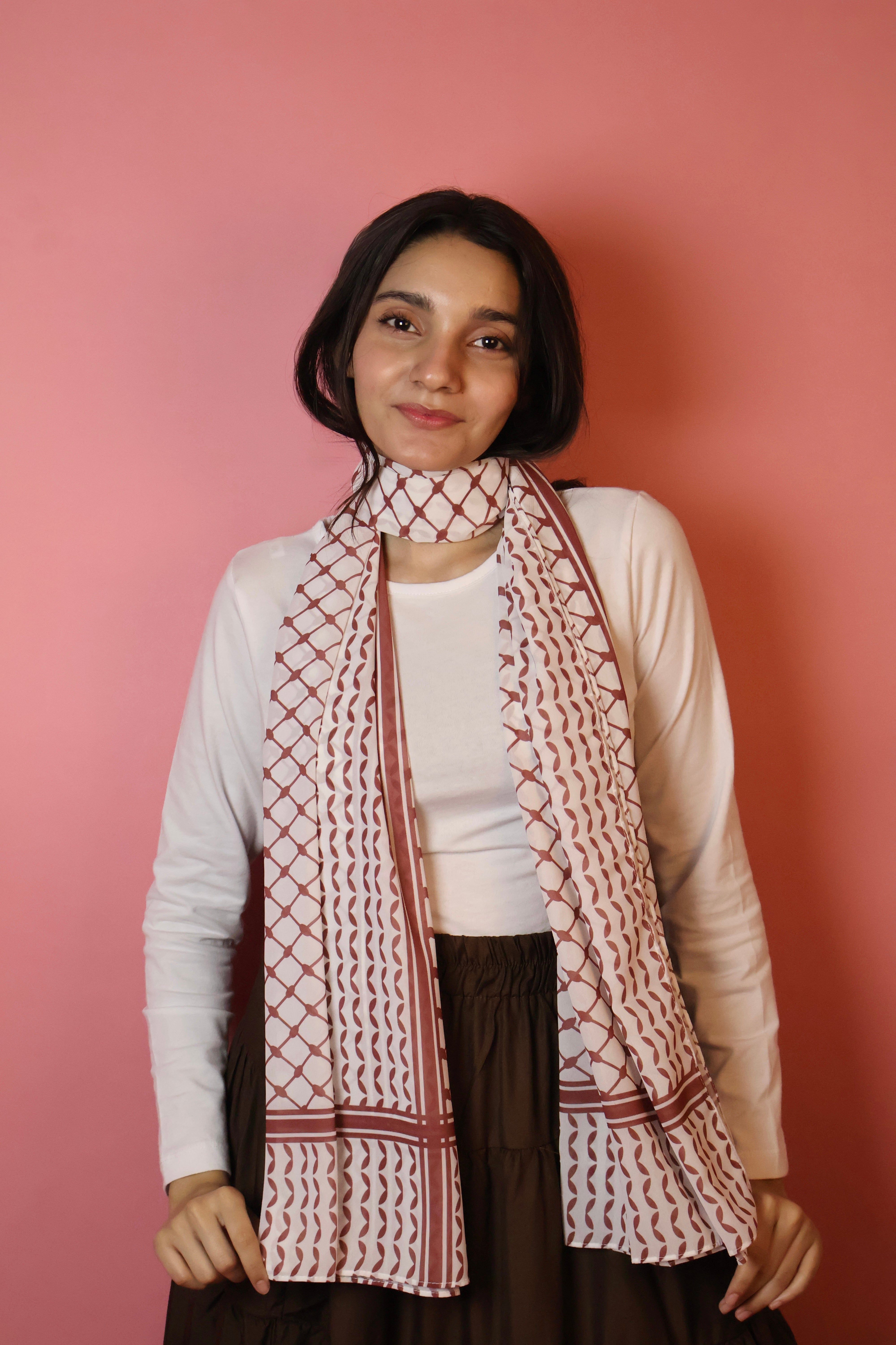Keffiyeh Georgette Scarf