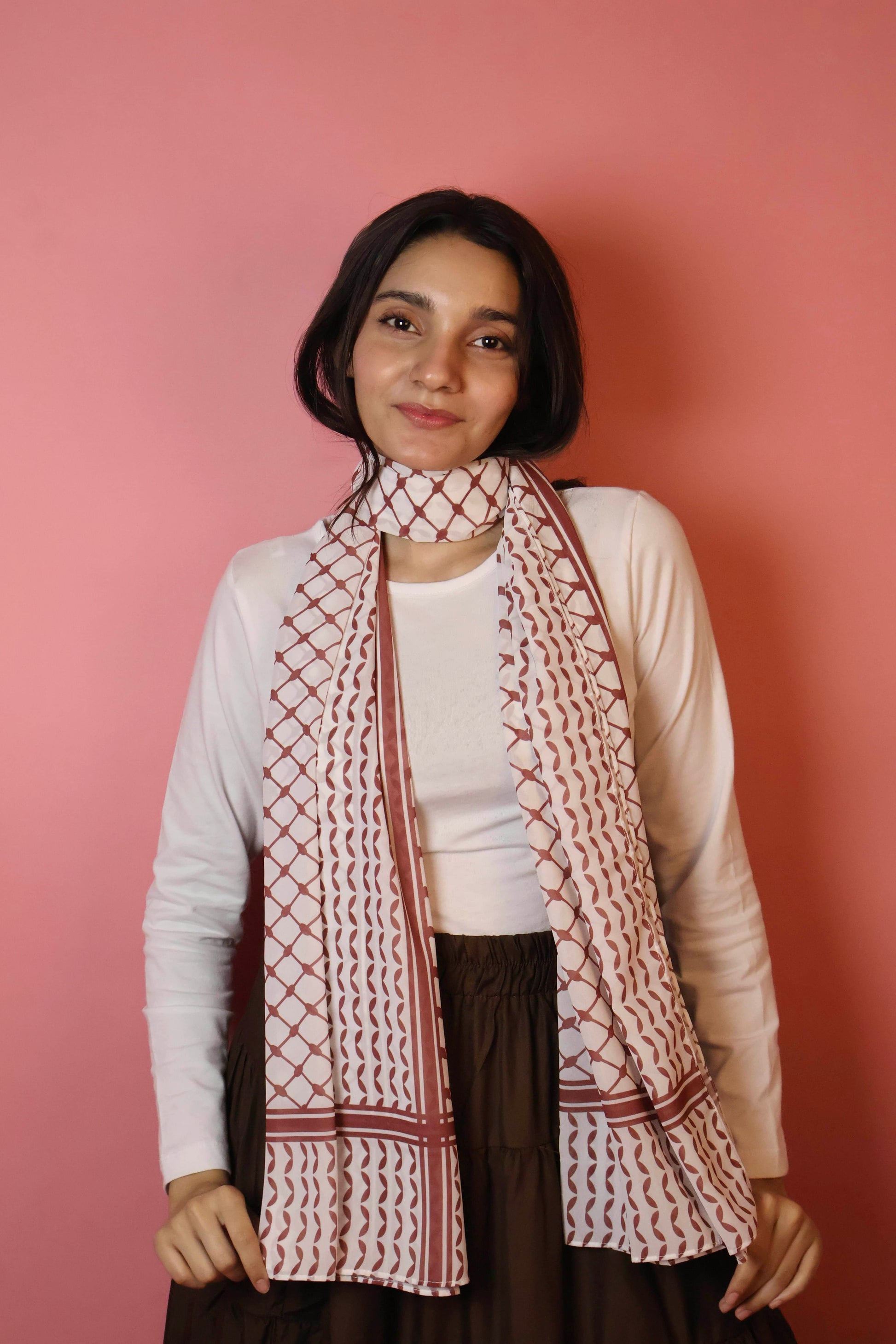 Keffiyeh Georgette Scarf