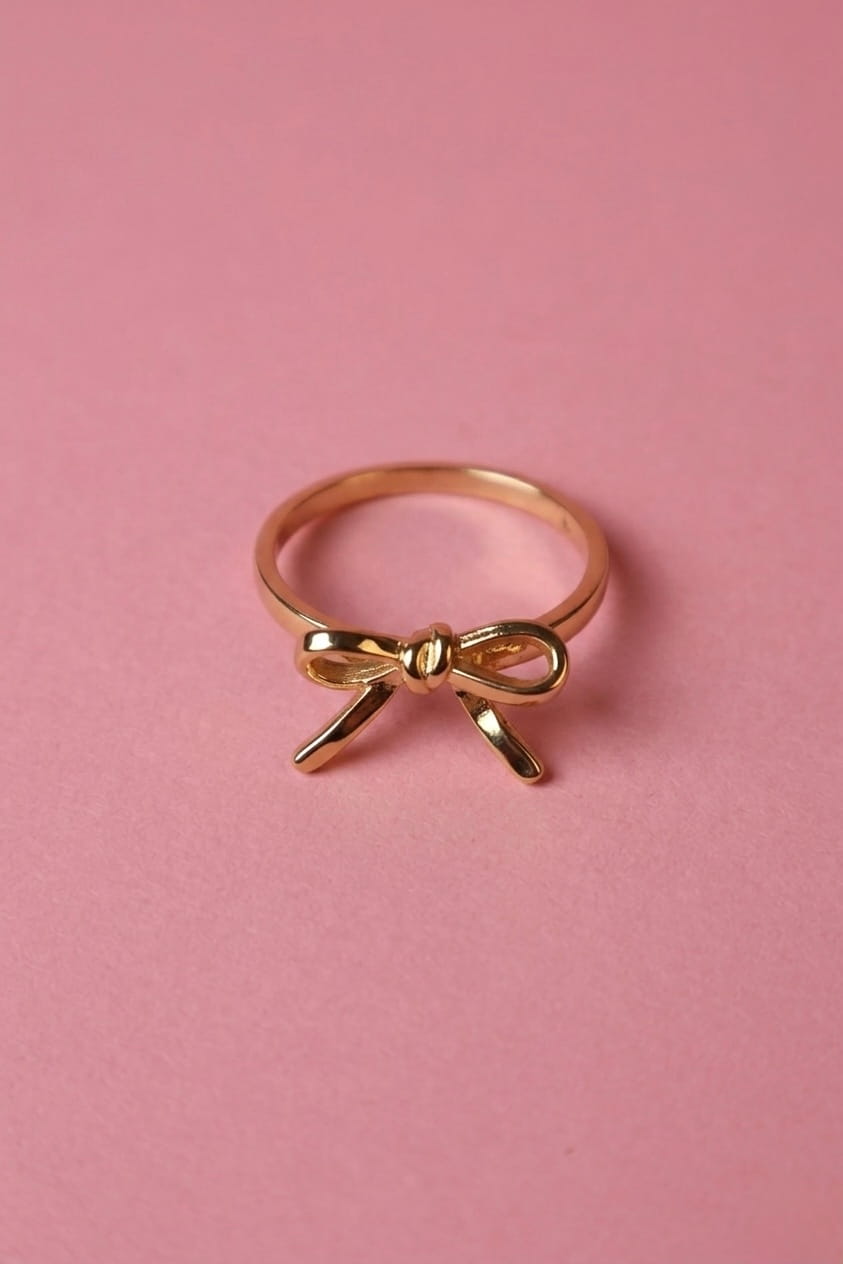 Bow-knot Golden Ring