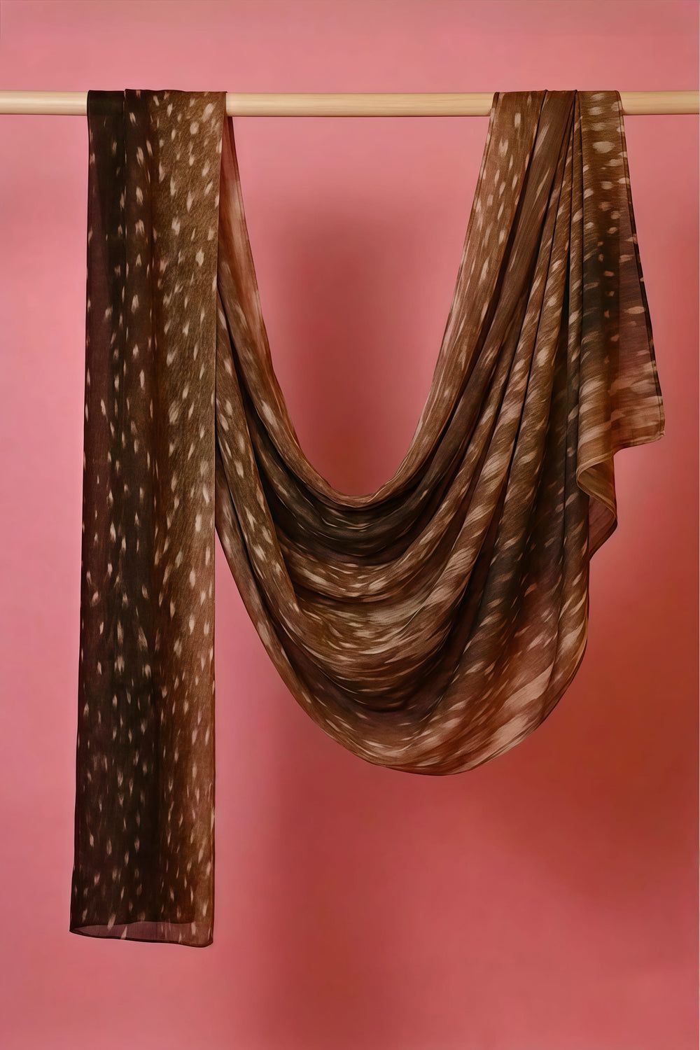Deer Brown summer scarf
