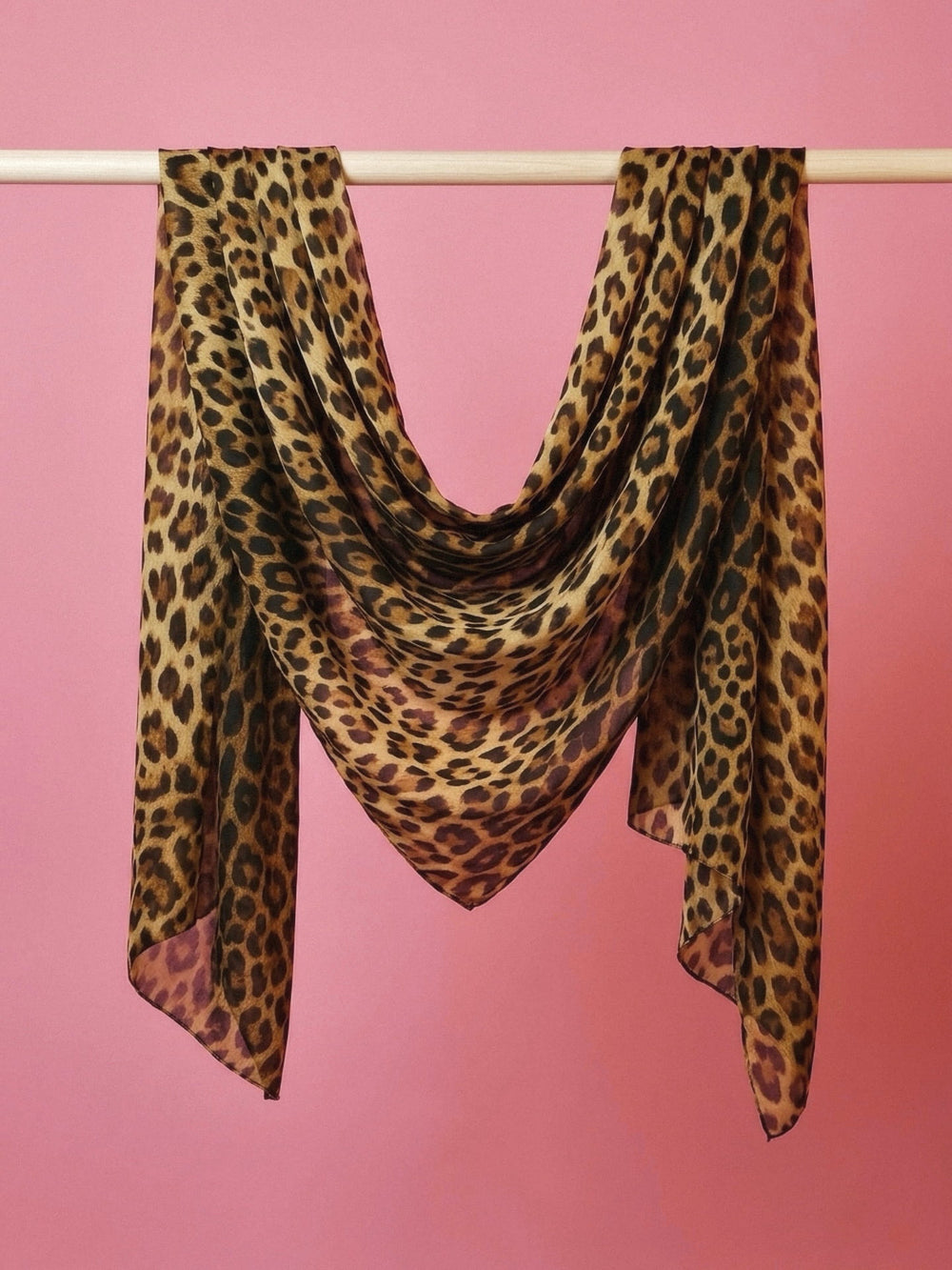 Leopard summer scarf