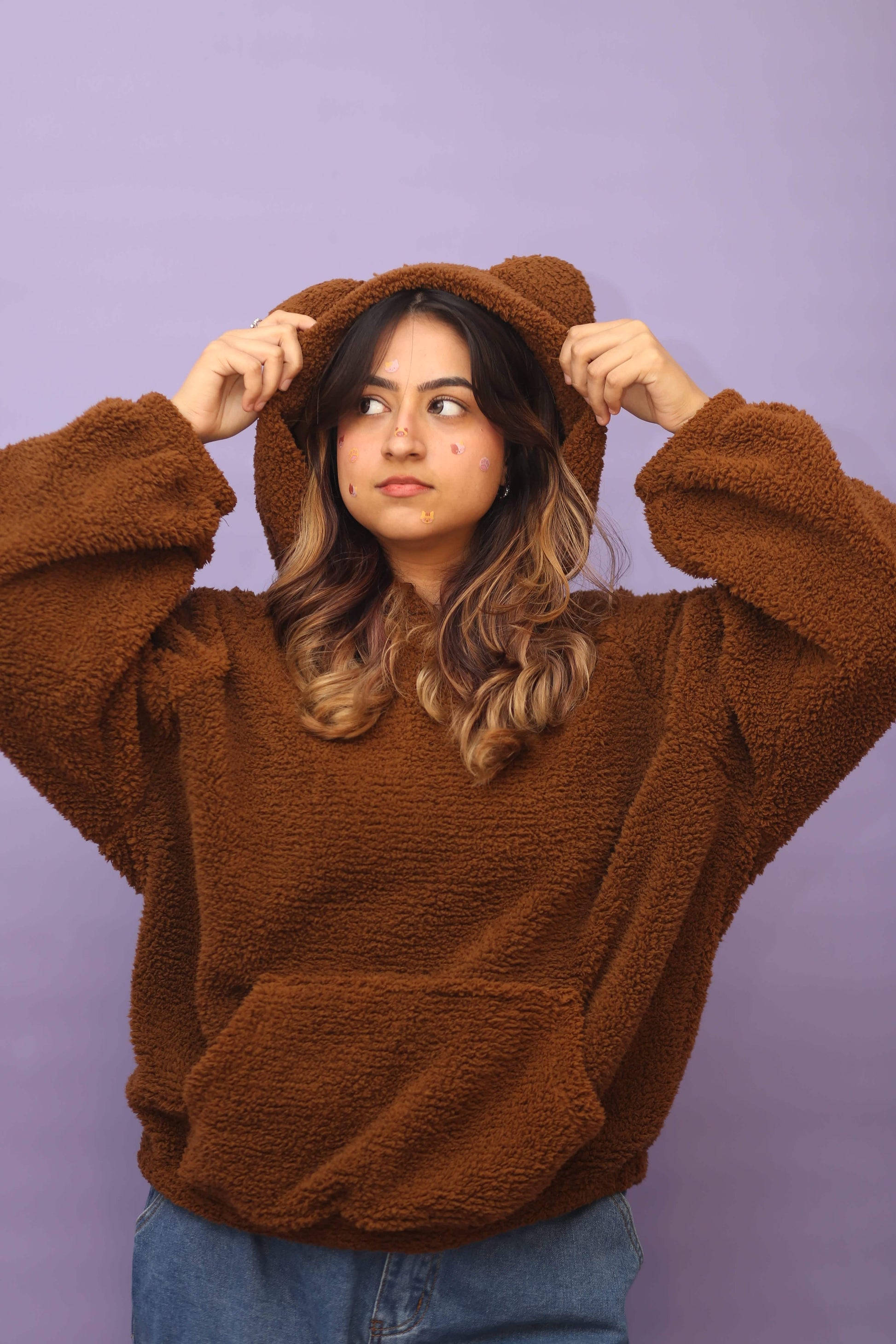 Super Oversized Teddy Bear Ear Hoodie