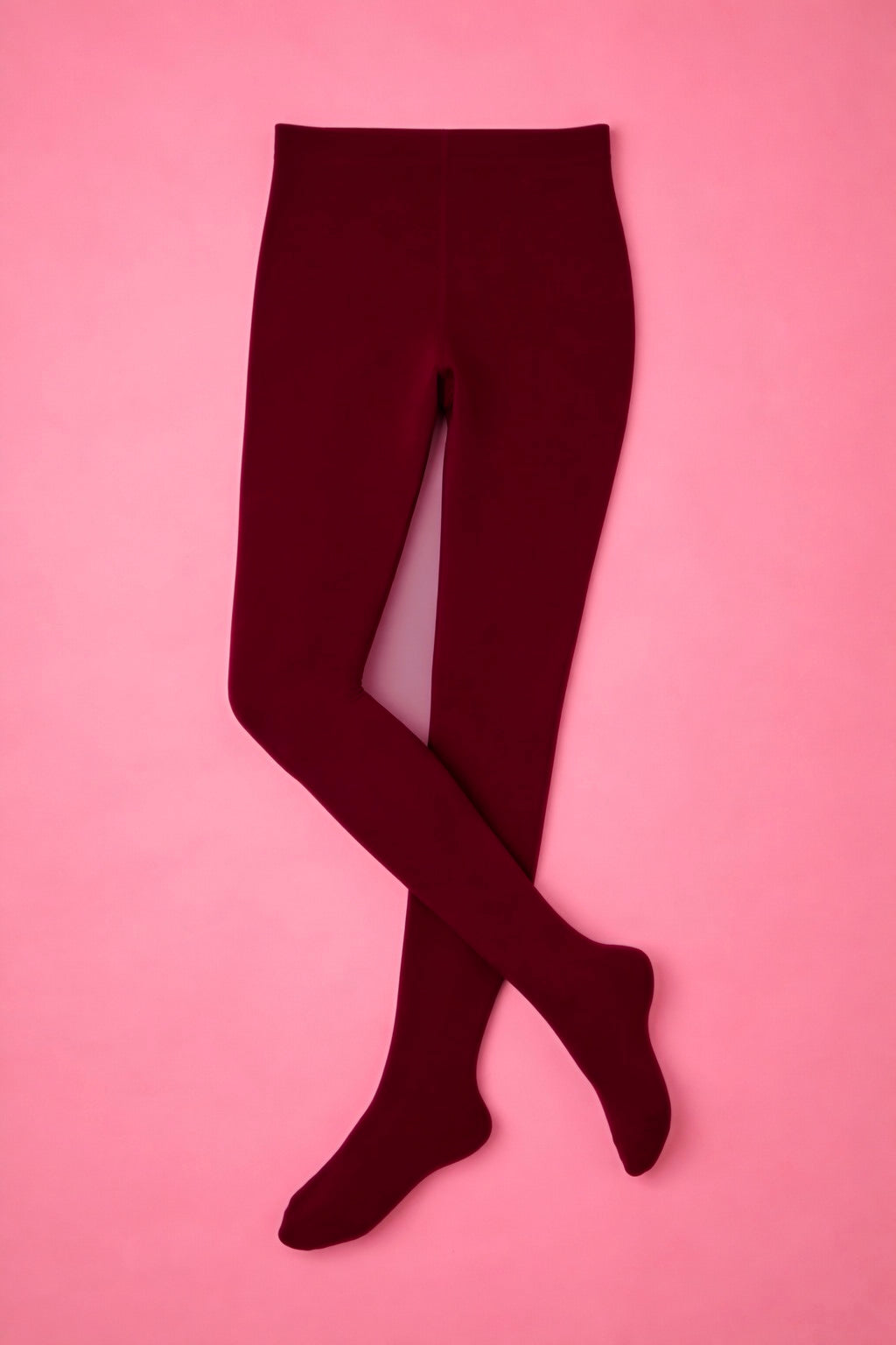 Burgundy Solid Skinny Leggings/Tights