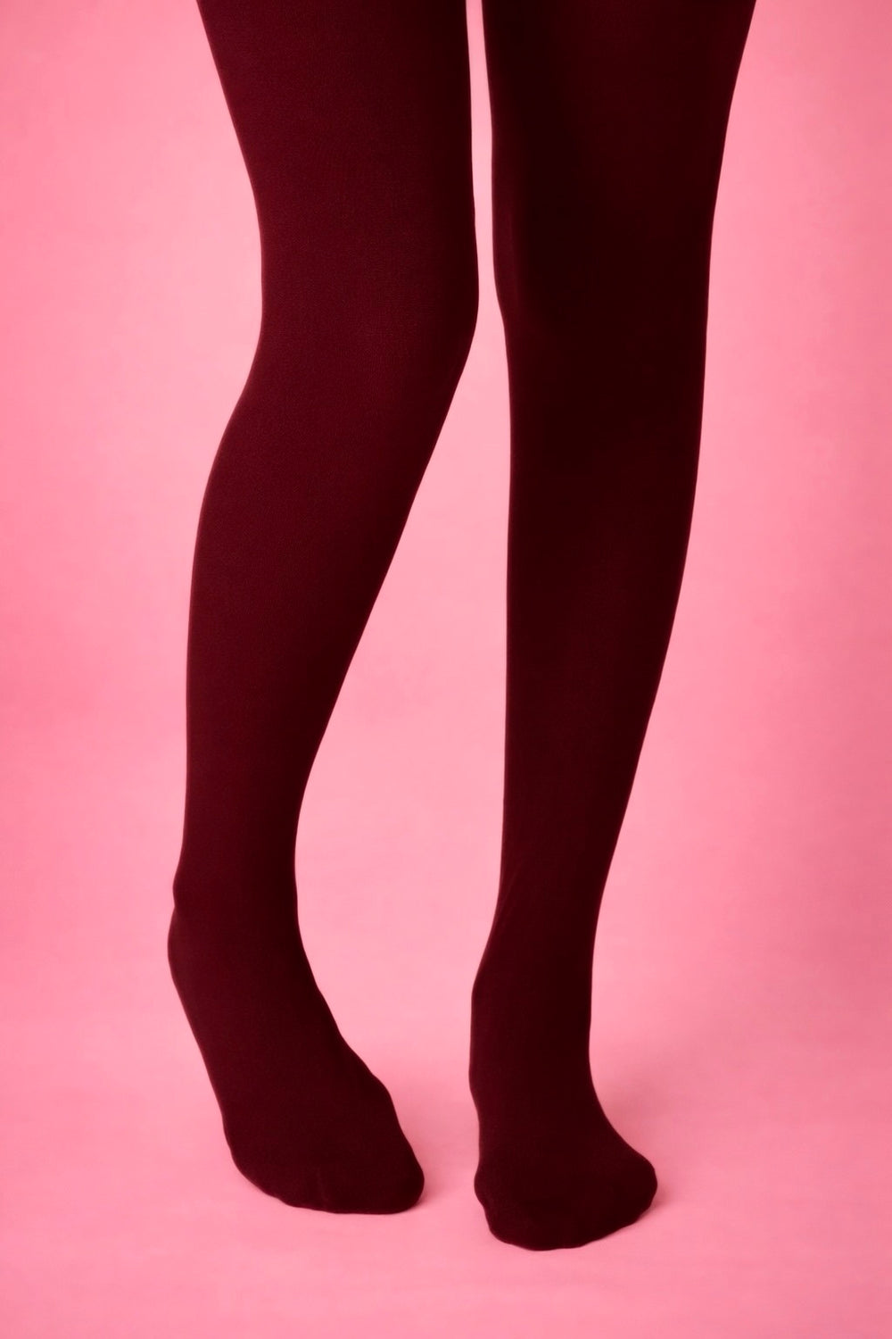 Burgundy Solid Skinny Leggings/Tights
