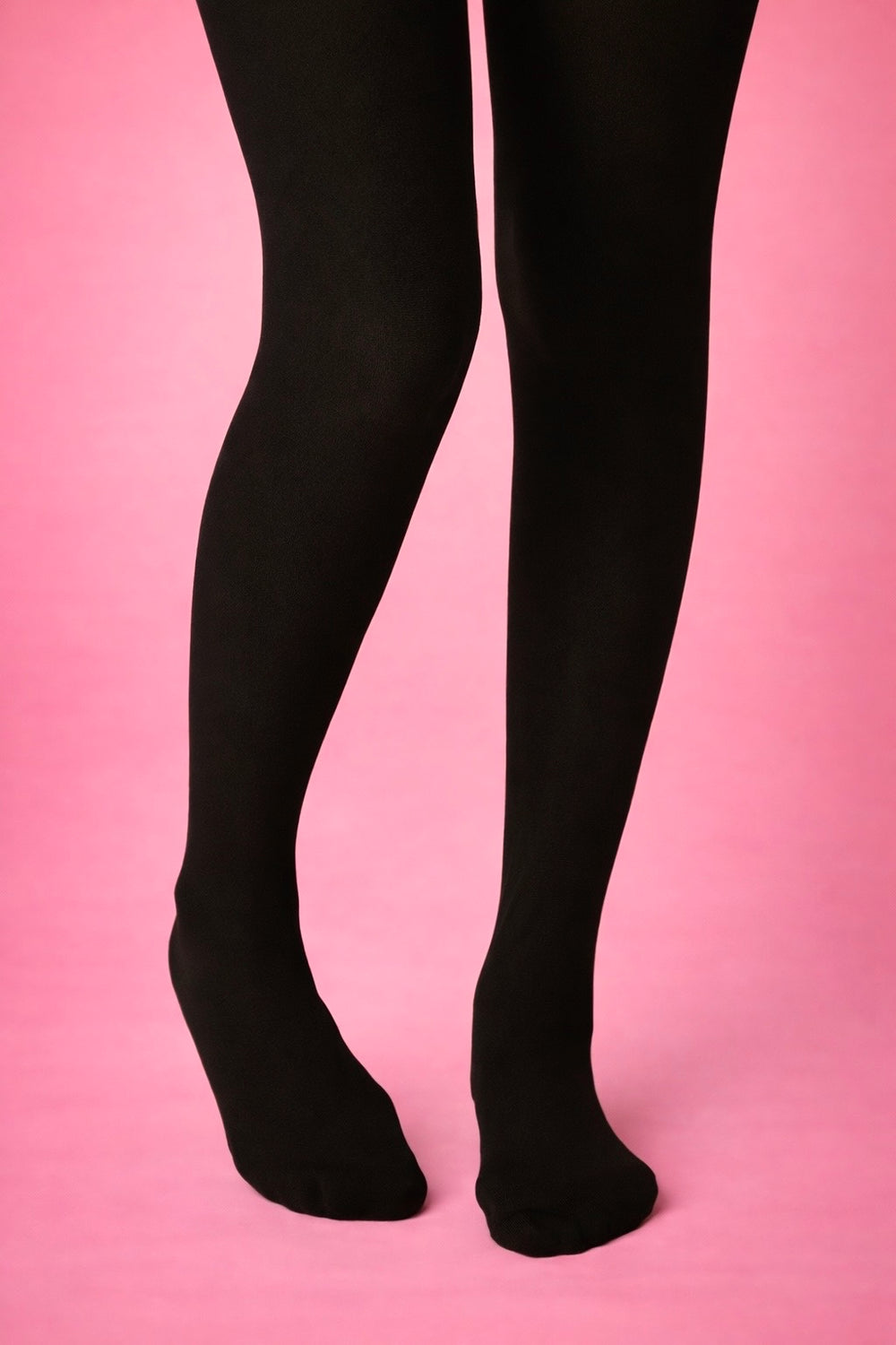 Black Solid Skinny Leggings/Tights