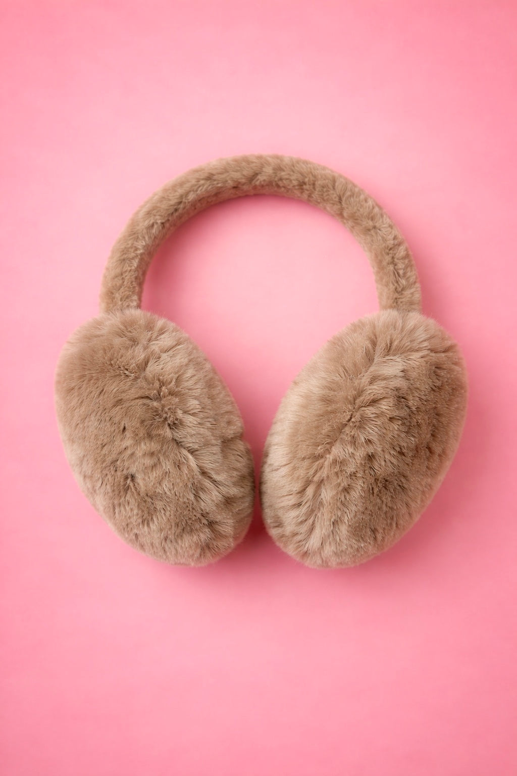 Caramel Fuzzy Earmuffs