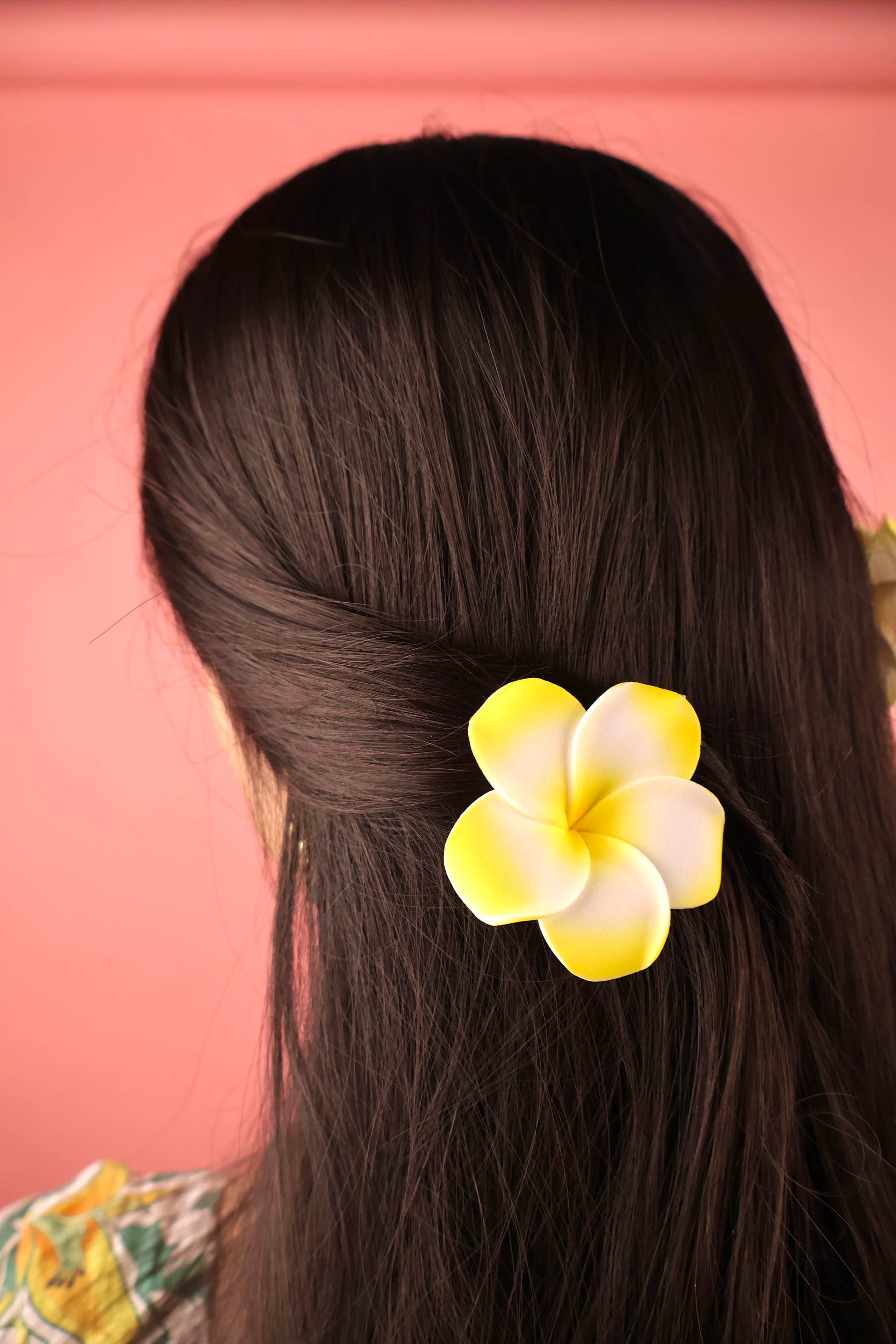 Artifical Plumeria Flower Clips