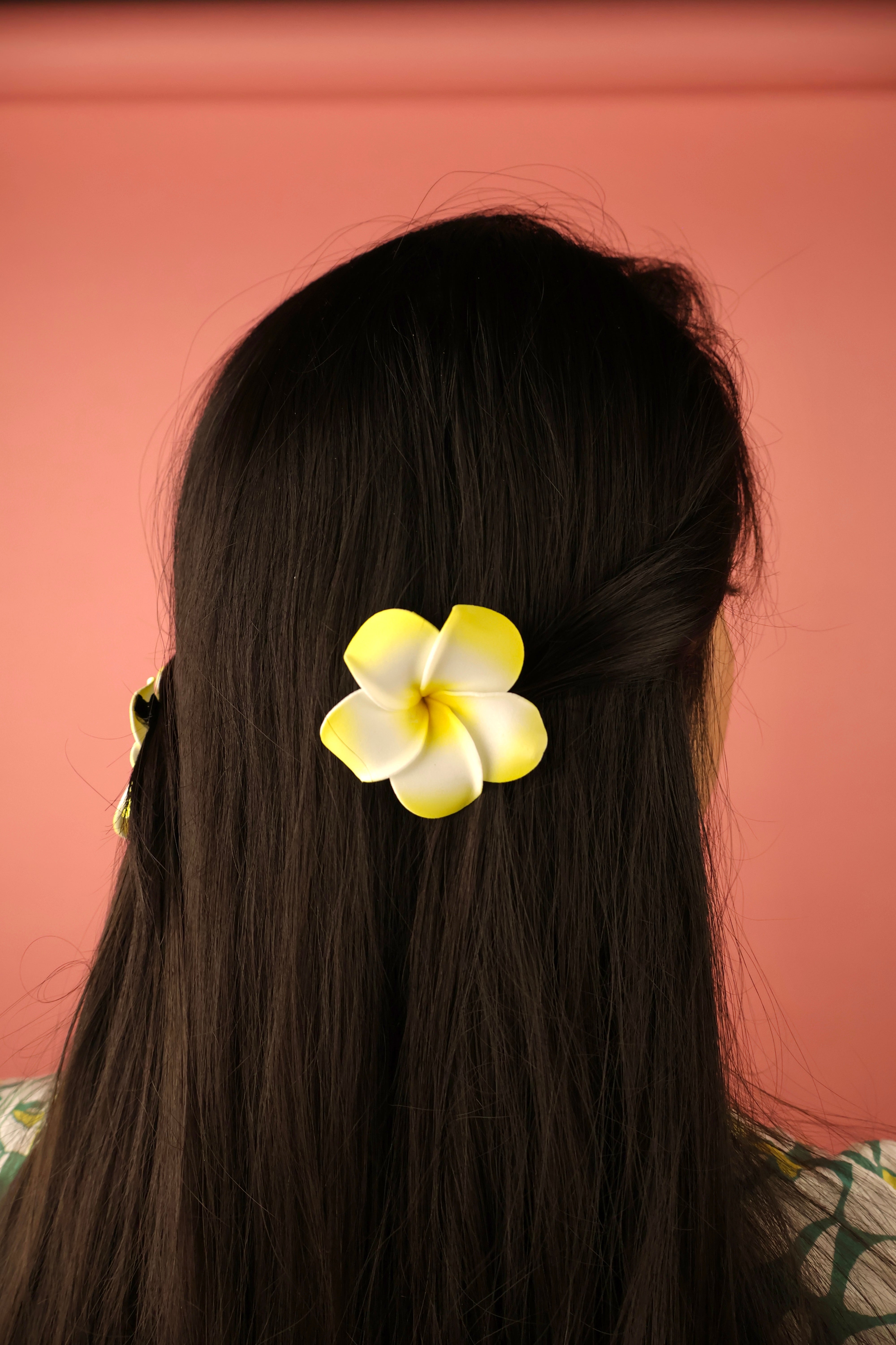 Artifical Plumeria Flower Clips