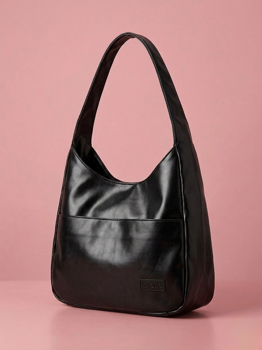 Black Hobo Tote Bag