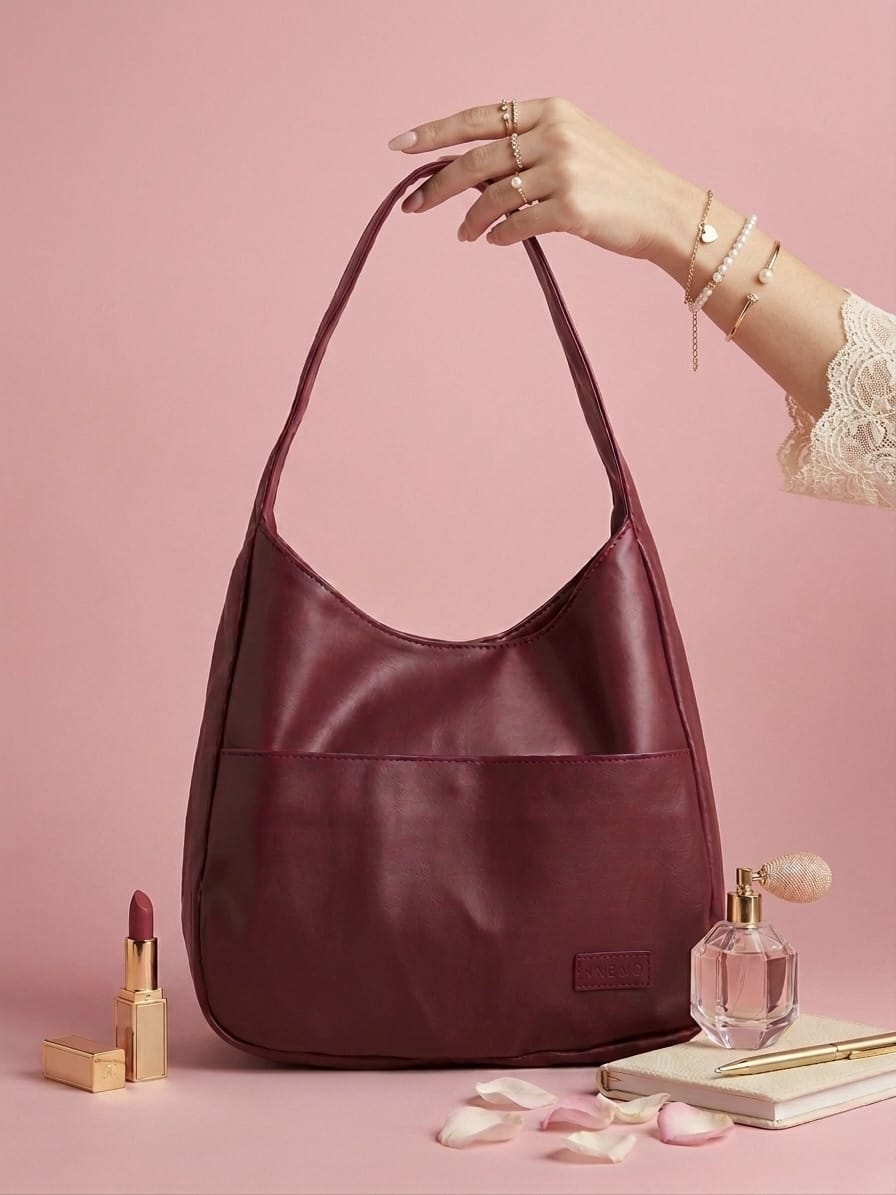 Cherry Cola Red Hobo Tote Bag