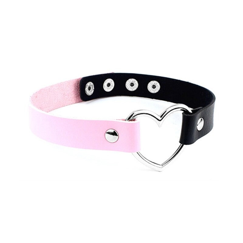 Adjustable E-Girl Heart Choker
