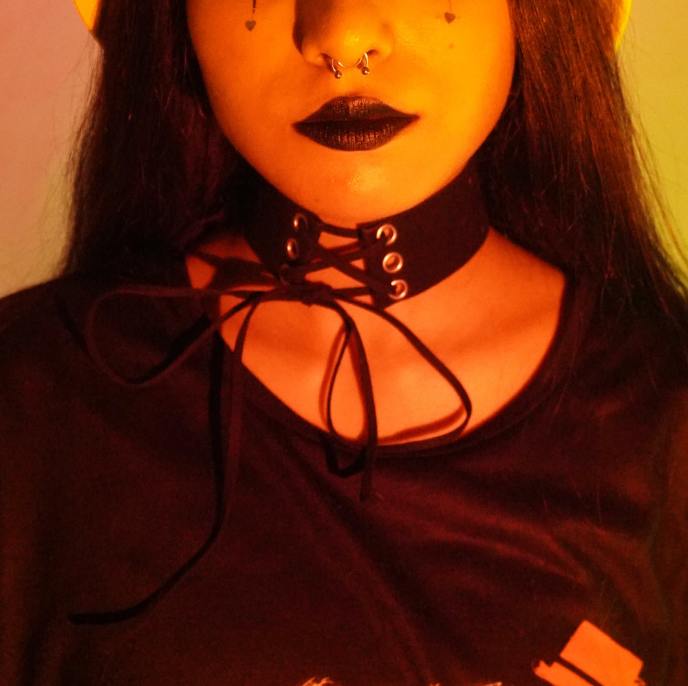Lace-up Choker