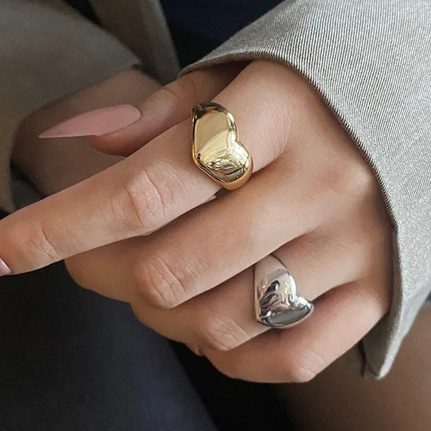 Heart of Gold Adjustable Ring