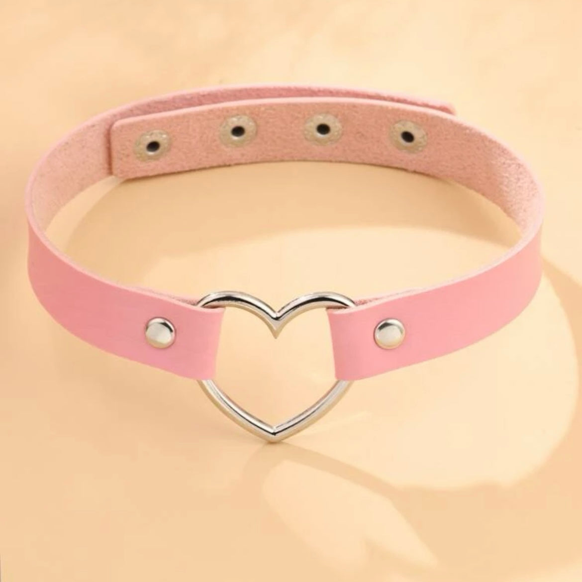 Adjustable E-Girl Heart Choker