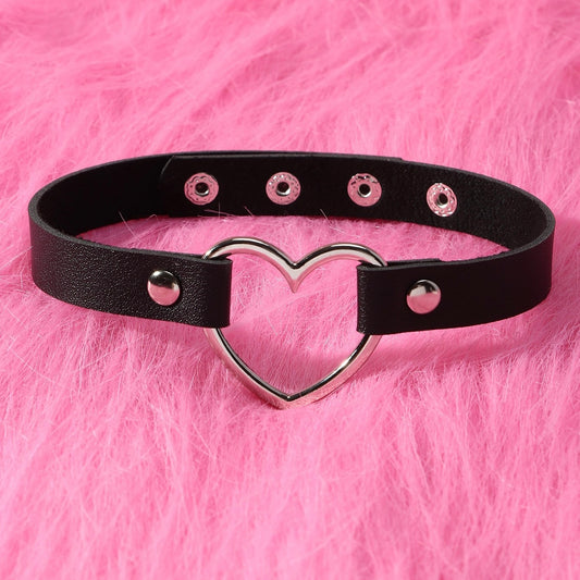 Adjustable E-Girl Heart Choker