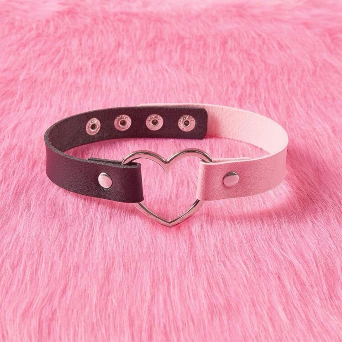 Adjustable E-Girl Heart Choker