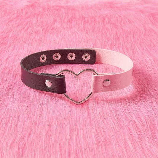 Adjustable E-Girl Heart Choker