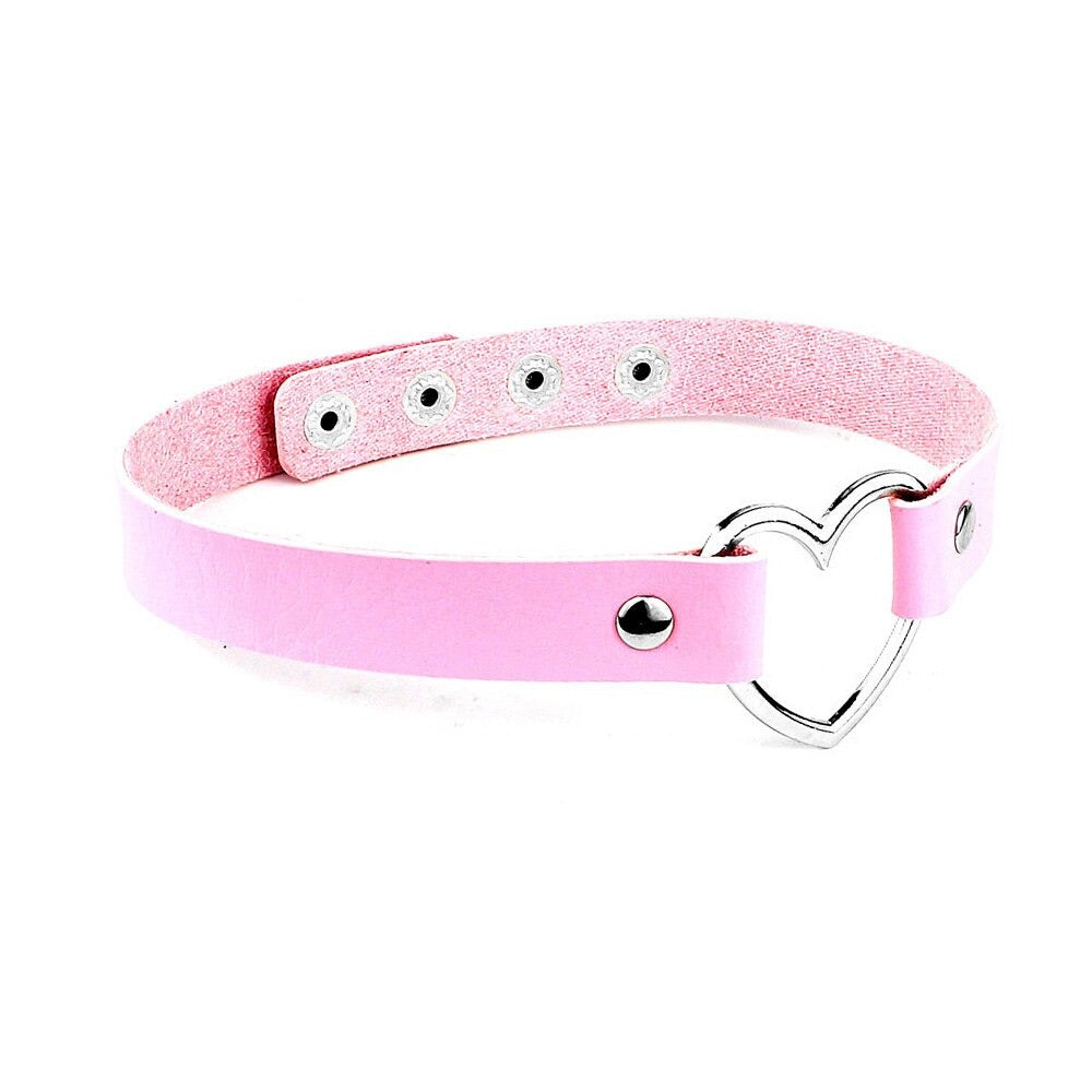 Adjustable E-Girl Heart Choker